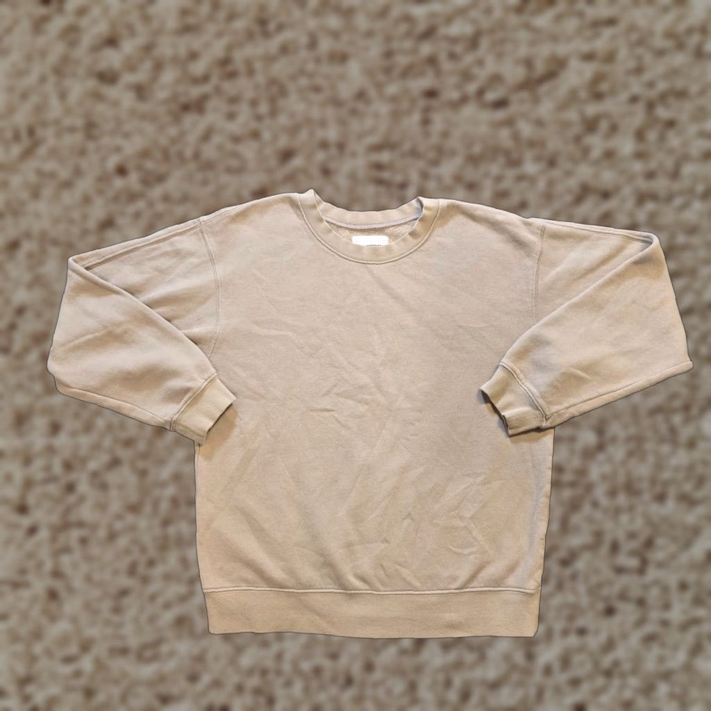 Vintage Parachute Sweatshirt Women Size Medium Beige Crew Neck Long Sleeve Casual Lounge Size M / US 6-8 / IT 42-44 - 1 Thumbnail
