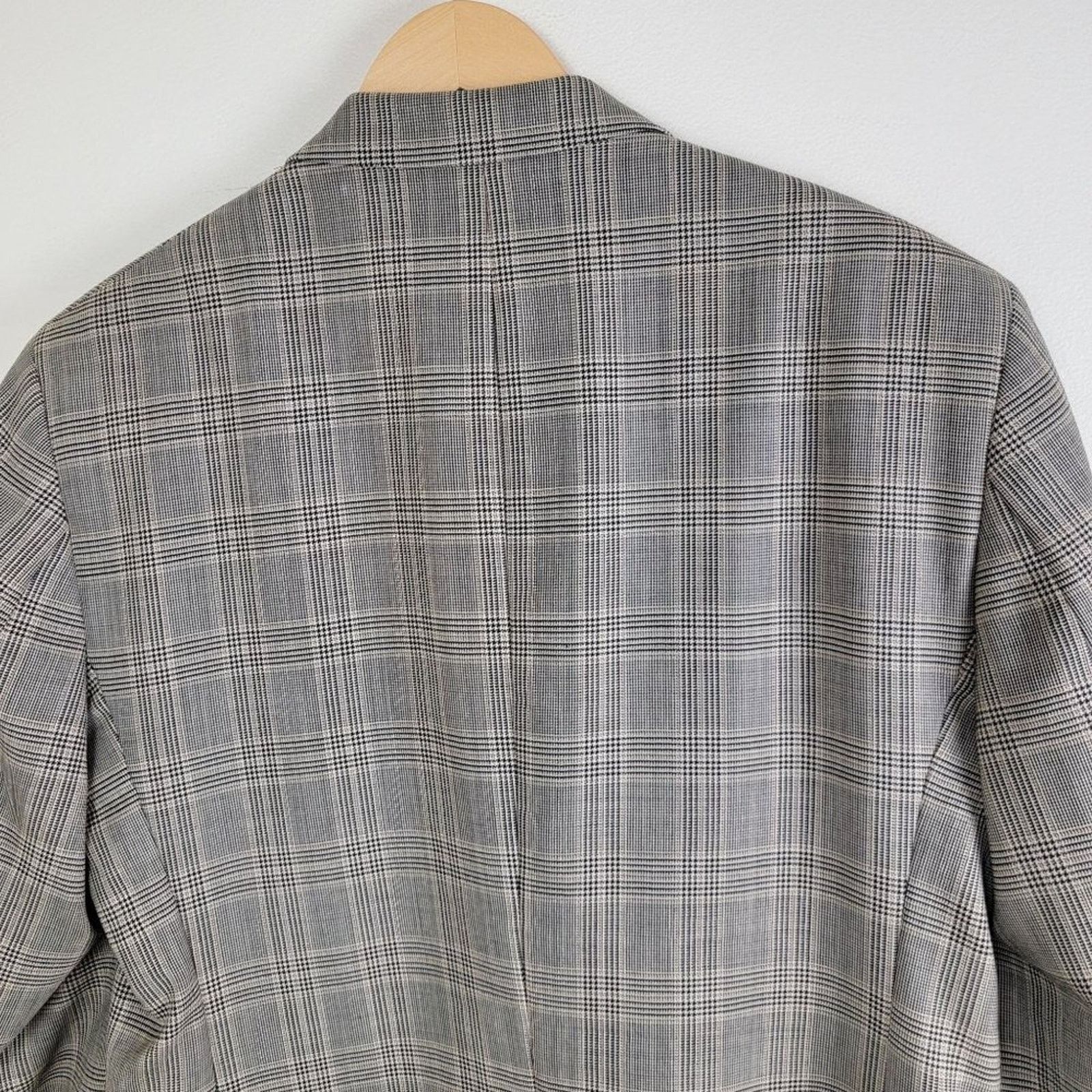 Jos. A. Bank Jos. A Bank Mens Wool Plaid Suit Blazer Sportcoat size 44L Size 44L - 8 Thumbnail