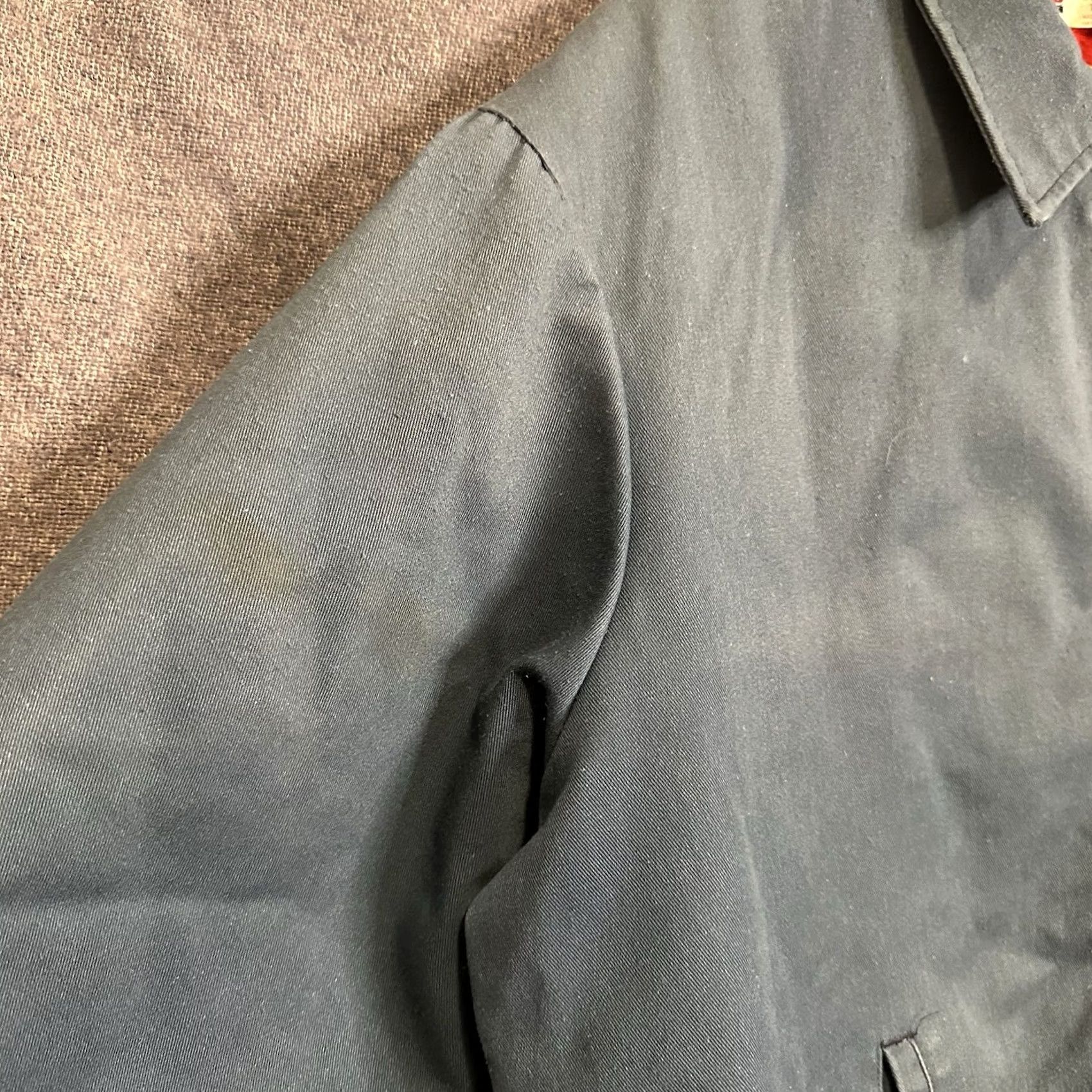JCPenney VINTAGE Big Mac Jacket Shirt XL USA Blue Quilted Full Zip Workwear Distressed 80s Mens Size US XL / EU 56 / 4 - 3 Thumbnail