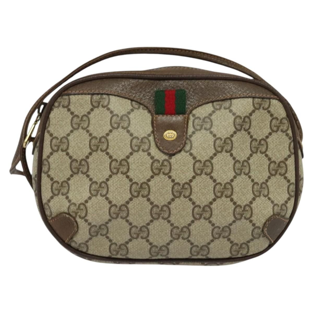 Gucci GUCCI GG Supreme Web Sherry Line Shoulder Bag Pvc Beige 89 Size ONE SIZE - 2 Thumbnail