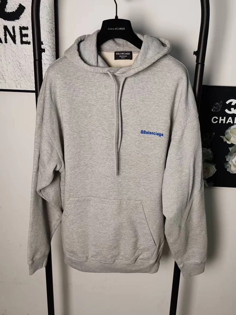 Balenciaga Embroidered Logo Hoodie - dmc