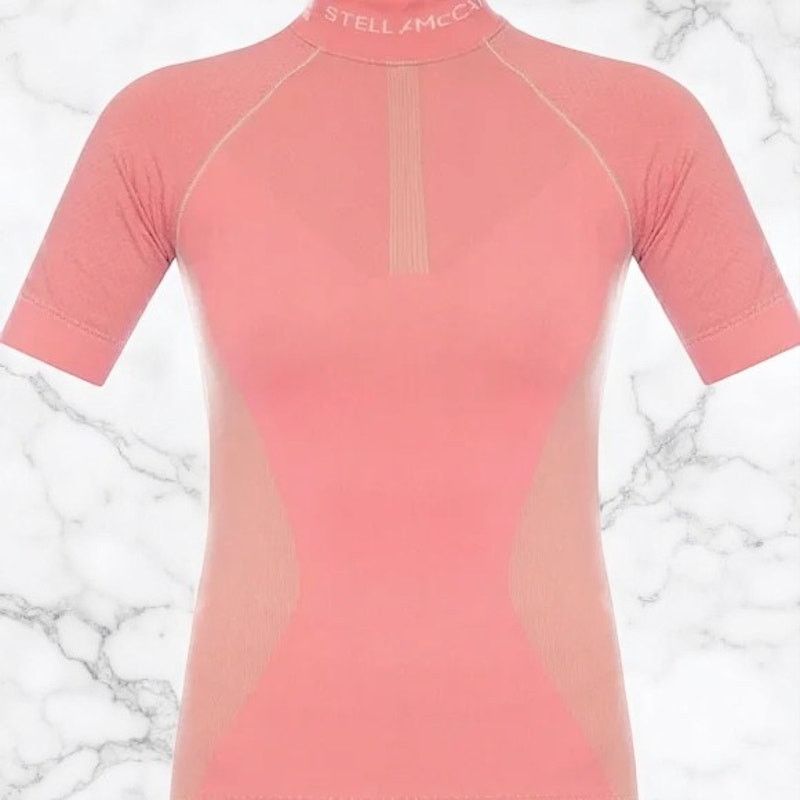 Adidas Adidas Stella McCartney Run Knit Tee Training Top - XS - NWT Size XS / US 0-2 / IT 36-38 - 1 Thumbnail