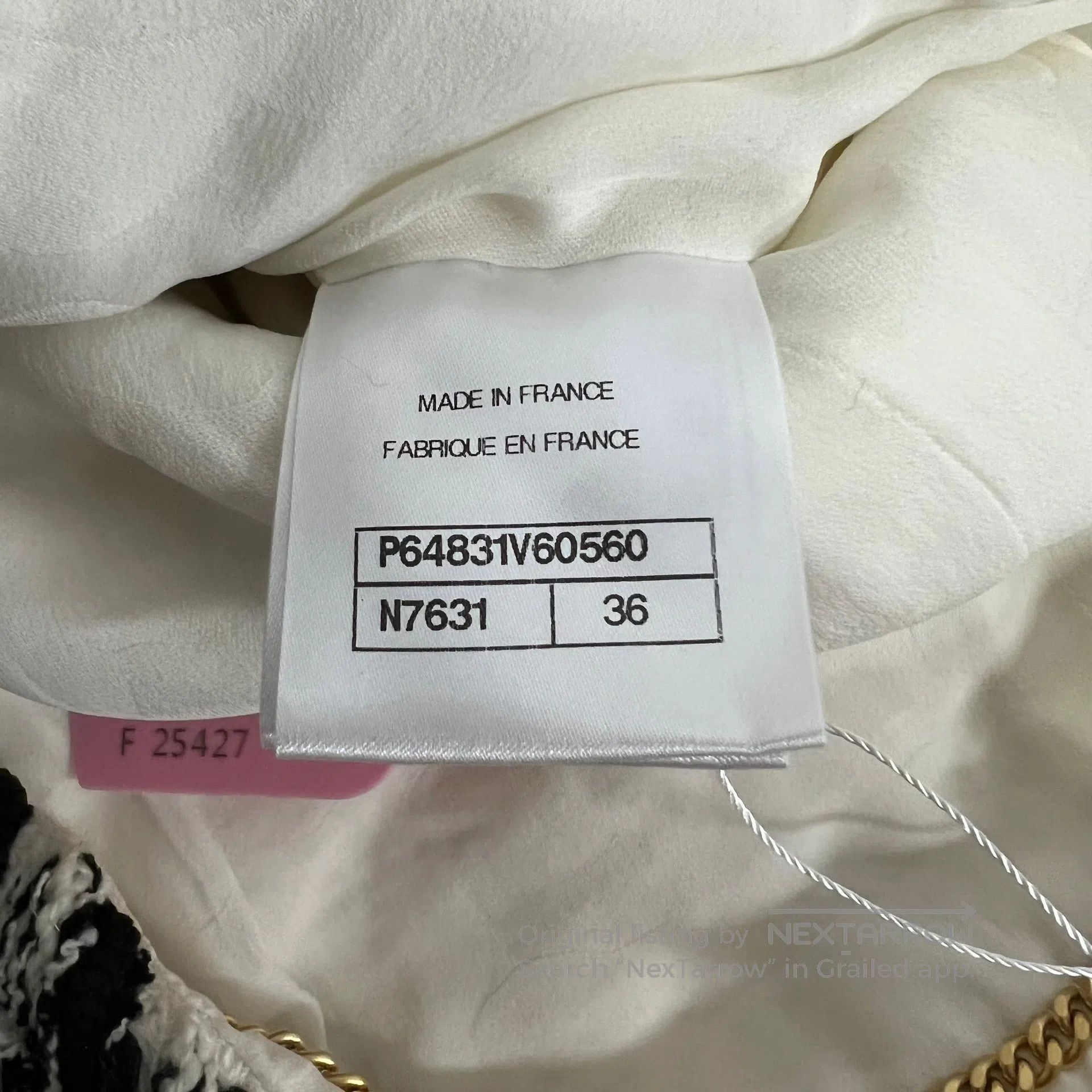 Chanel Chanel Black and white solid-edged trim; a delicate, fragr Size S / US 4 / IT 40 - 8 Thumbnail