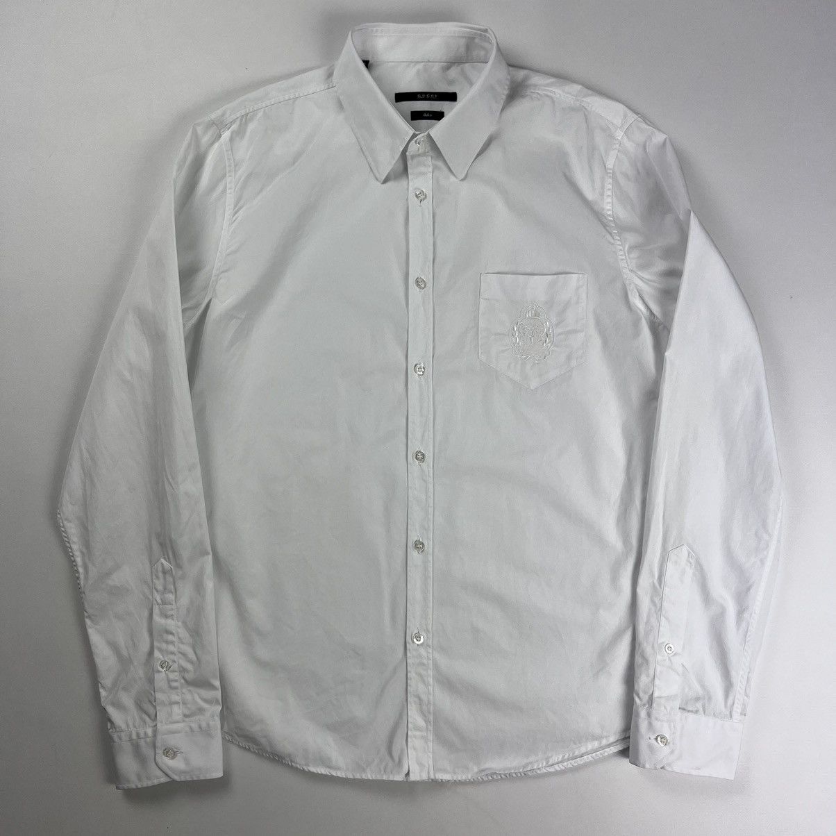 Gucci Gucci logo pocket classic shirt Size US L / EU 52-54 / 3 - 3 Thumbnail