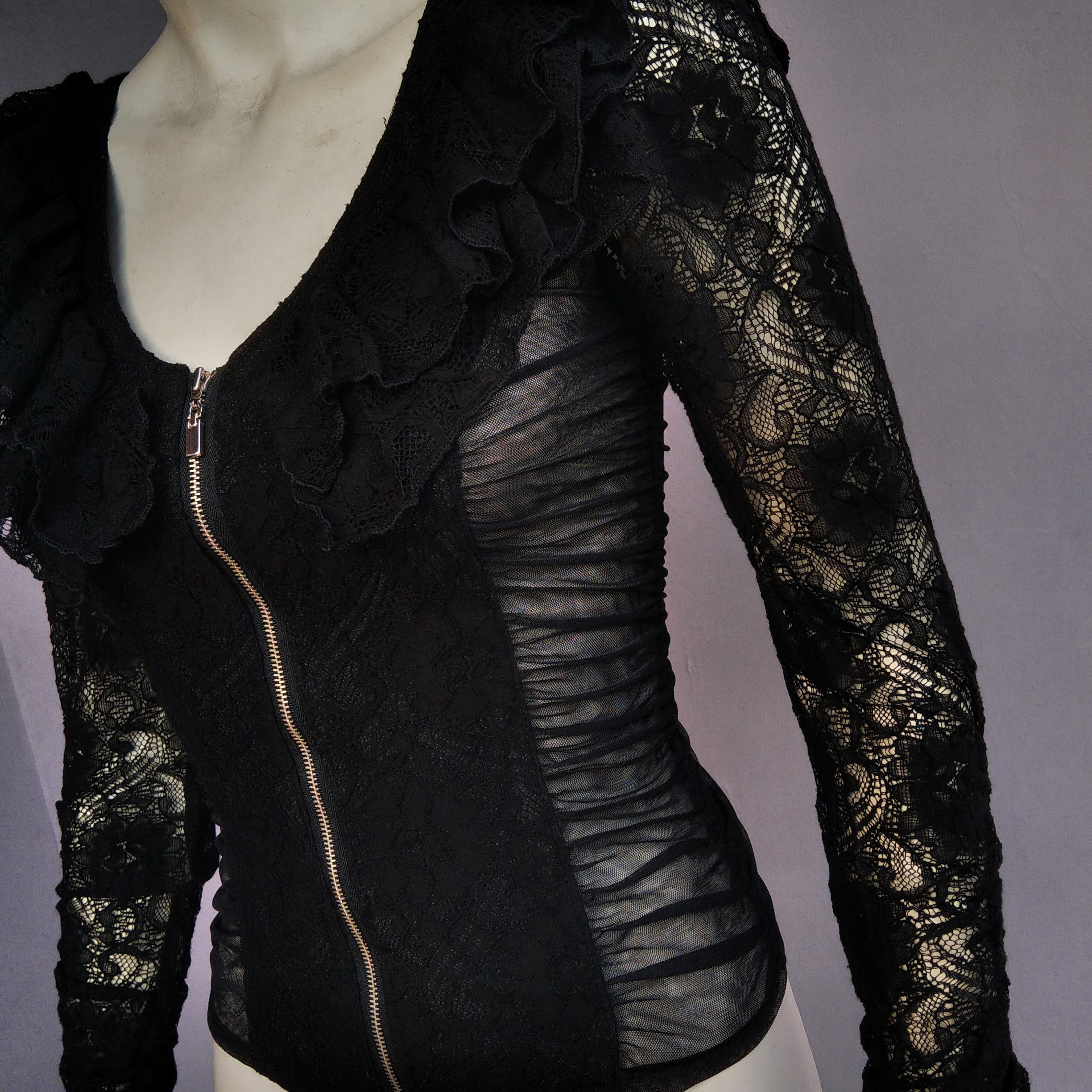 KMRii Vintage 00's EGOIST Vkei Japanese Brand Gothic Zipper Mesh Size S / US 4 / IT 40 - 3 Thumbnail