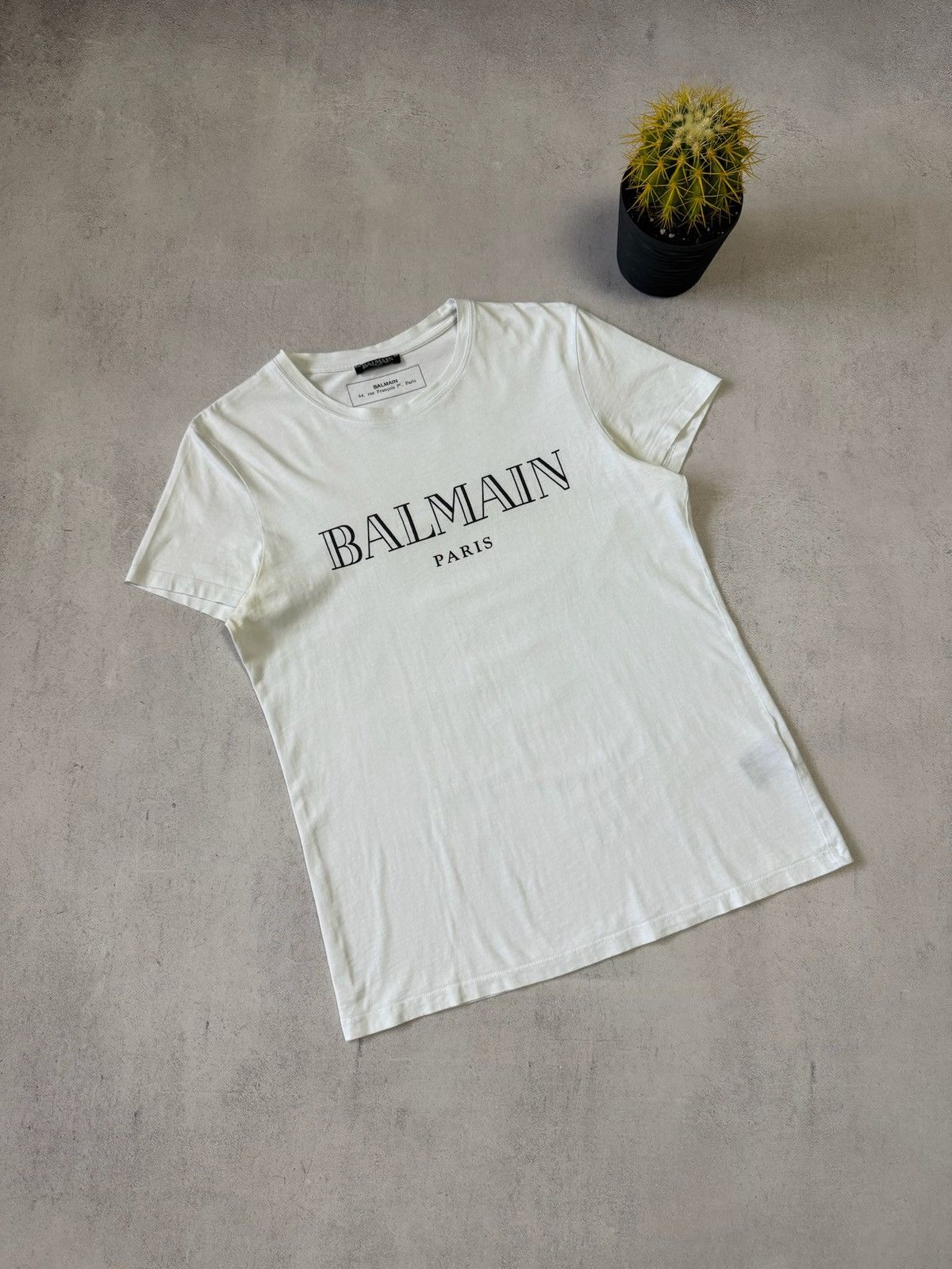 Tシャツ・カットソー BALMAIN Men Polo Shirts EH1EG010BB73 GAB BLANC NOIR WHITE Balmain BALMAIN Men T-Shirts EH1EG010BB73 GAB BLANC NOIR