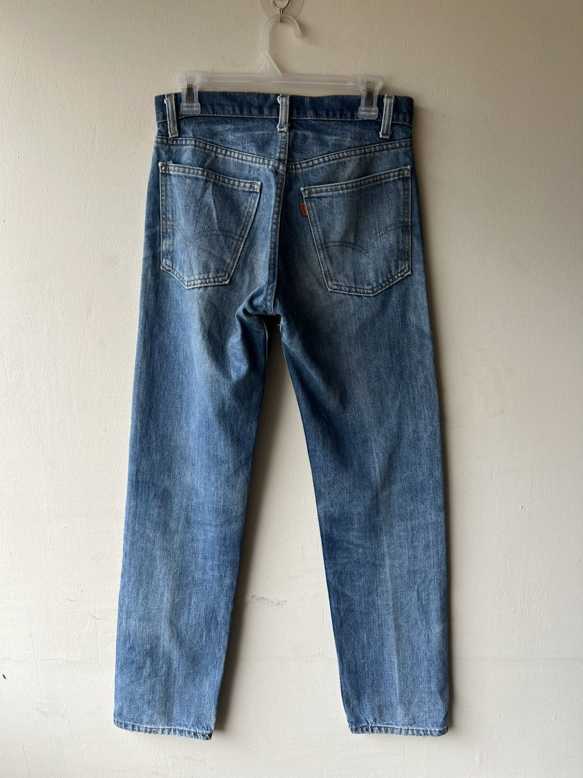 Levi's Vintage 70s Levi’s 505 Orange Tab Fade Denim Jeans Talon 42 Size US 30 / EU 46 - 3 Thumbnail