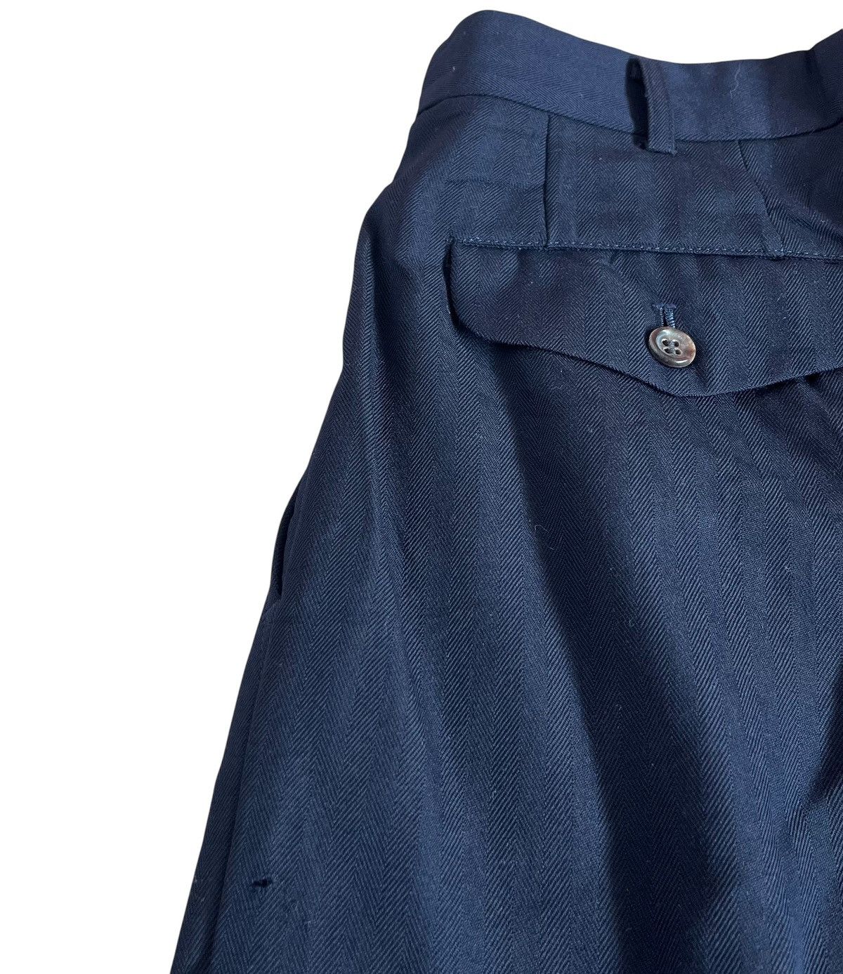 Comme des Garcons TAX FREE 🇺🇸 cdg homme high waist wide fit wool trousers Size US 27 - 4 Thumbnail