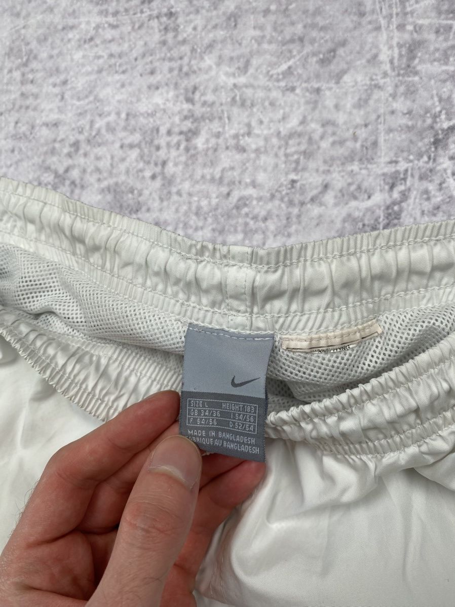 Nike Vintage white nylon Nike parachute sweatpants Size US 33 - 5 Thumbnail
