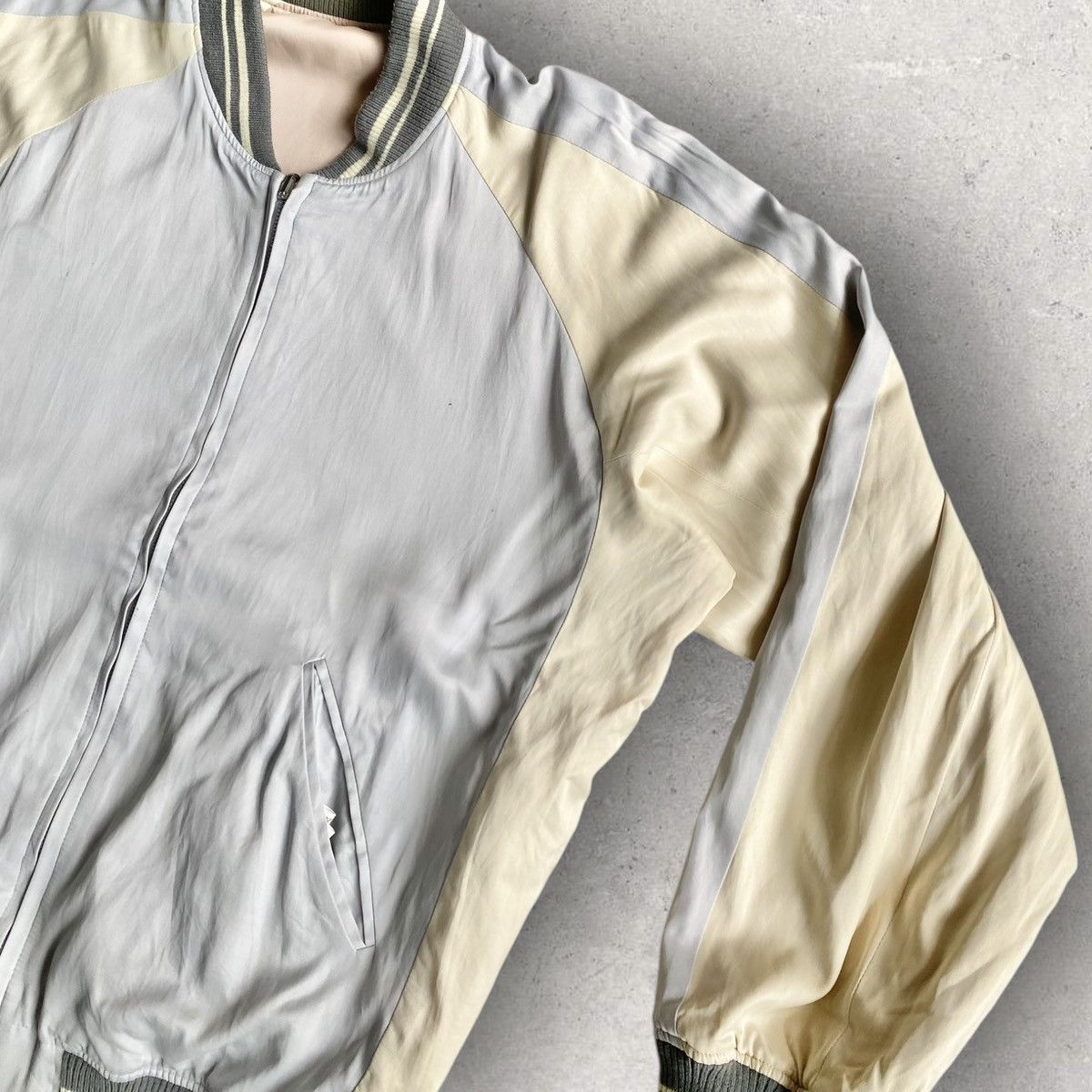 Lad Musician Rayon Blend Reversible Oversized Bomber Jacket Size US S / EU 44-46 / 1 - 2 Thumbnail