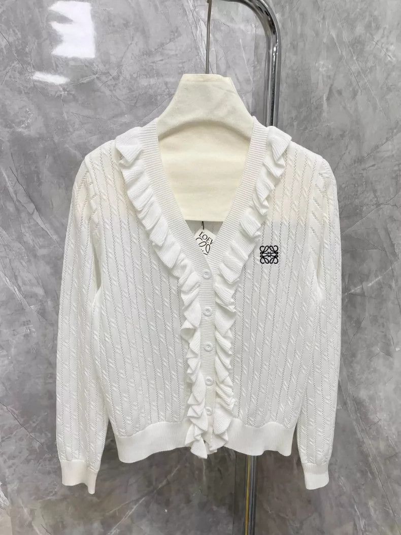 Loewe Loewe Wooden ear v-neck knit cardigan Size S / US 4 / IT 40 - 4 Thumbnail