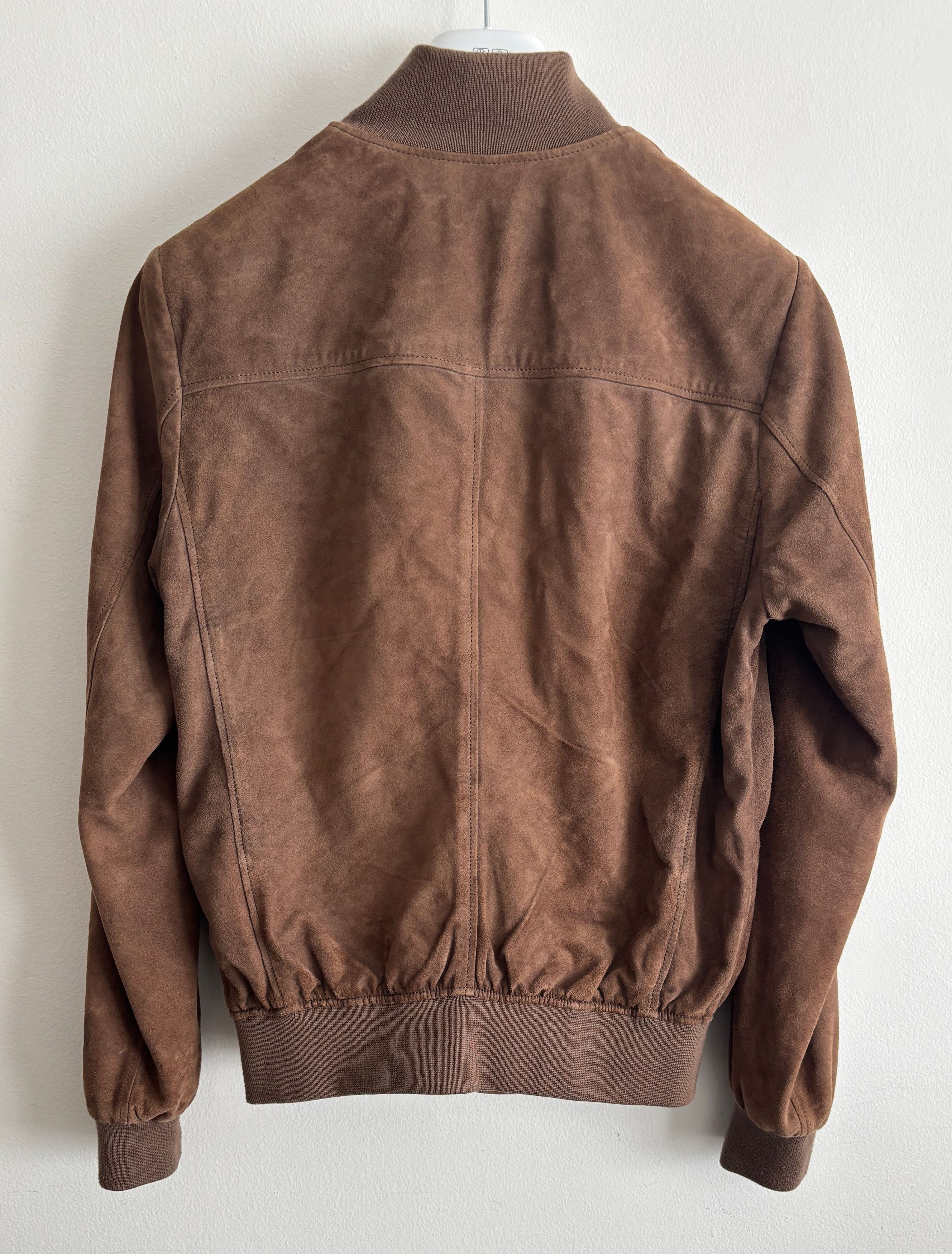 Suitsupply $950 Brown Suede Blouson Bomber Jacket - Medium Size US M / EU 48-50 / 2 - 9 Thumbnail
