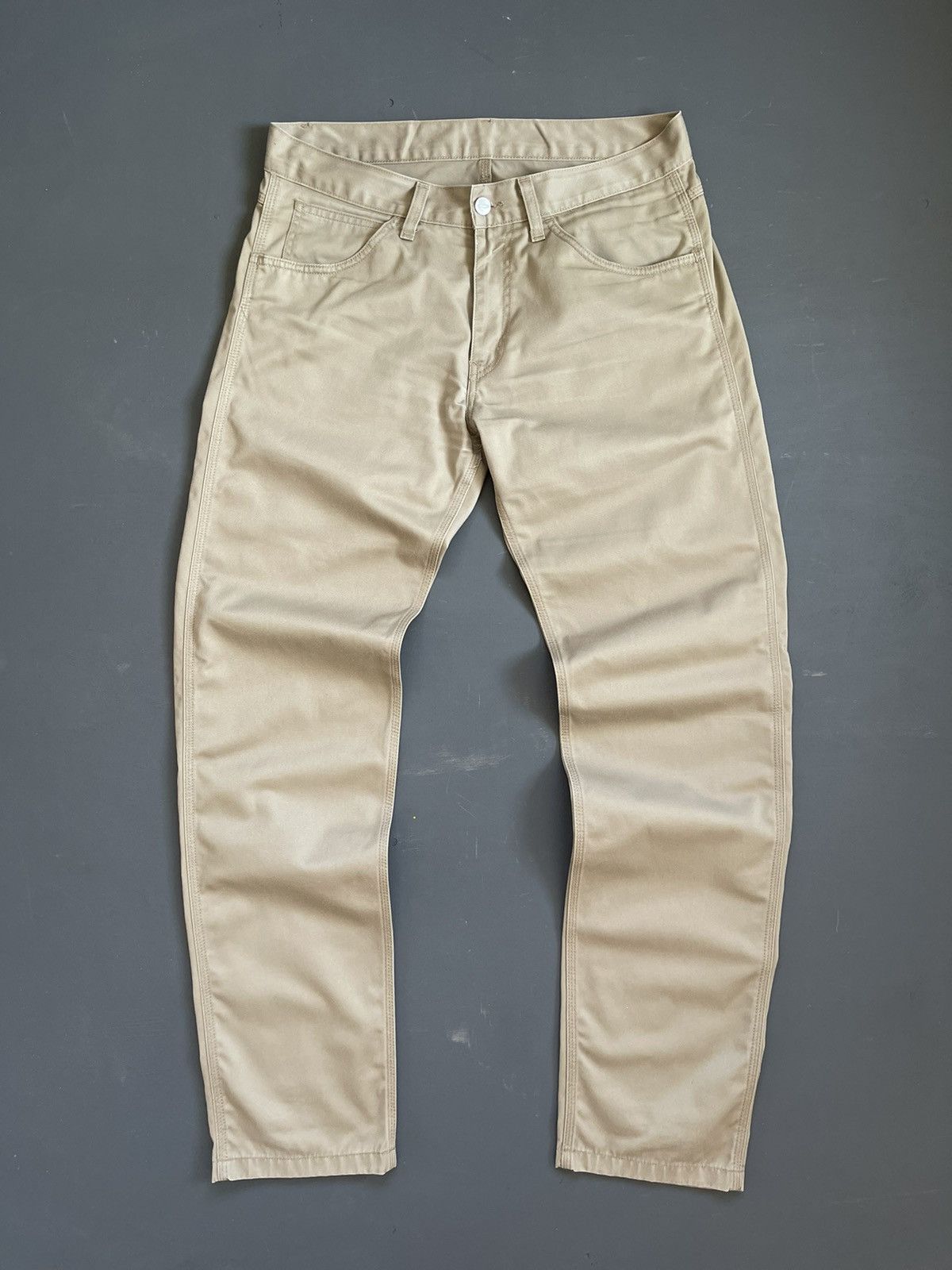 Carhartt Carhartt Beige Vintage Single Knee Skill Pants Pocket Logo Size US 32 / EU 48 - 2 Thumbnail