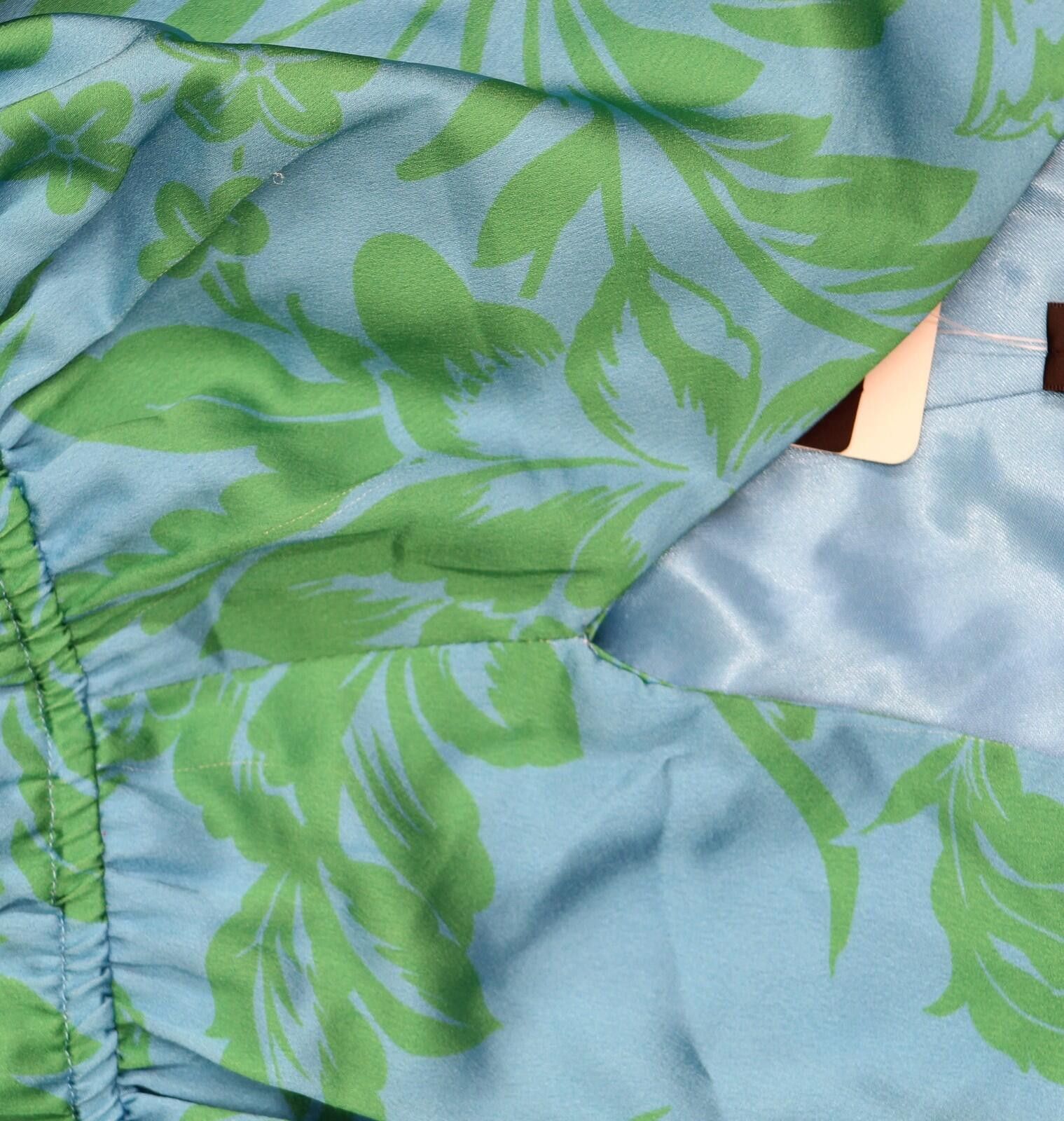 Other Adrianna By Adrianna Papell Neck Dress Blue / Green 8 Size M / US 6-8 / IT 42-44 - 6 Thumbnail