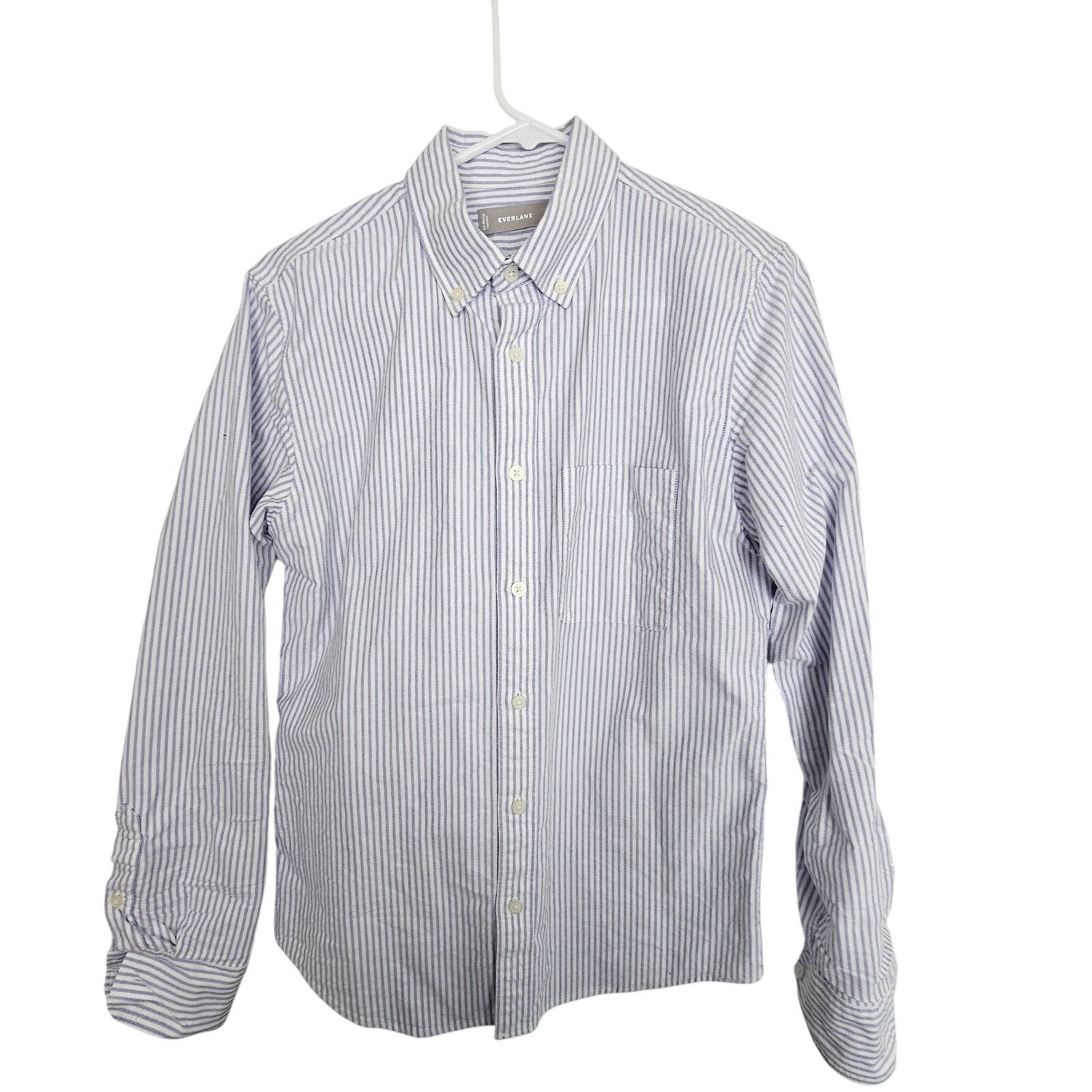Everlane Everlane Shirt Blue Striped Button Down Long Sleeve Shirt XS Size US XS / EU 42 / 0 - 1 Thumbnail