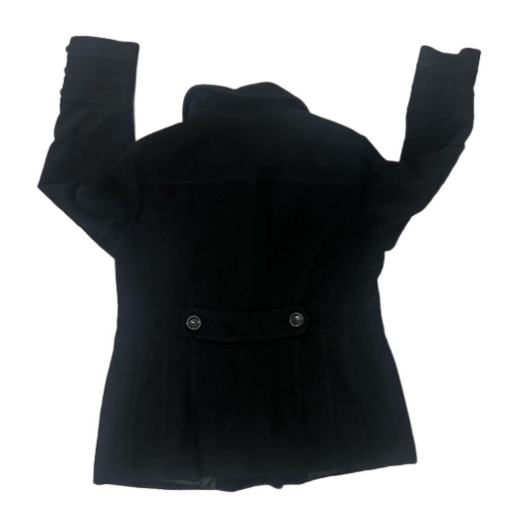 St. Johns Bay × Vintage Classic Black Double Breasted Wool Pea Coat Size L / US 10 / IT 46 - 2 Thumbnail