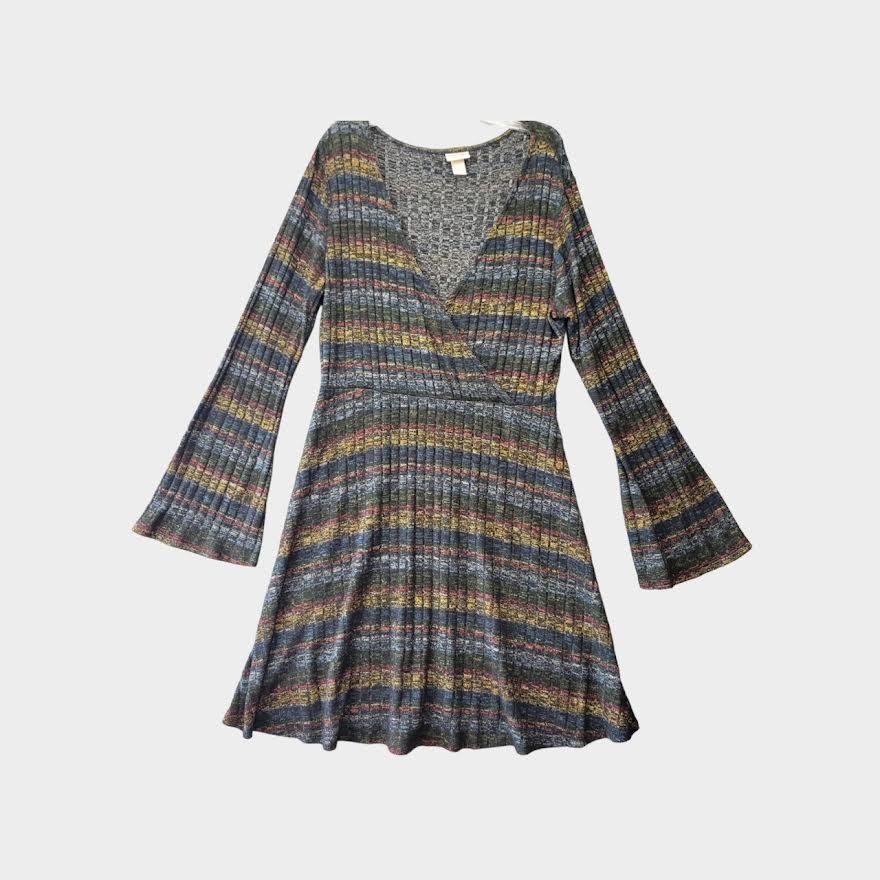 Mossimo Mossimo Supply Co | Bell Sleeve Mini Dress Sweater | Small Size S / US 4 / IT 40 - 3 Thumbnail