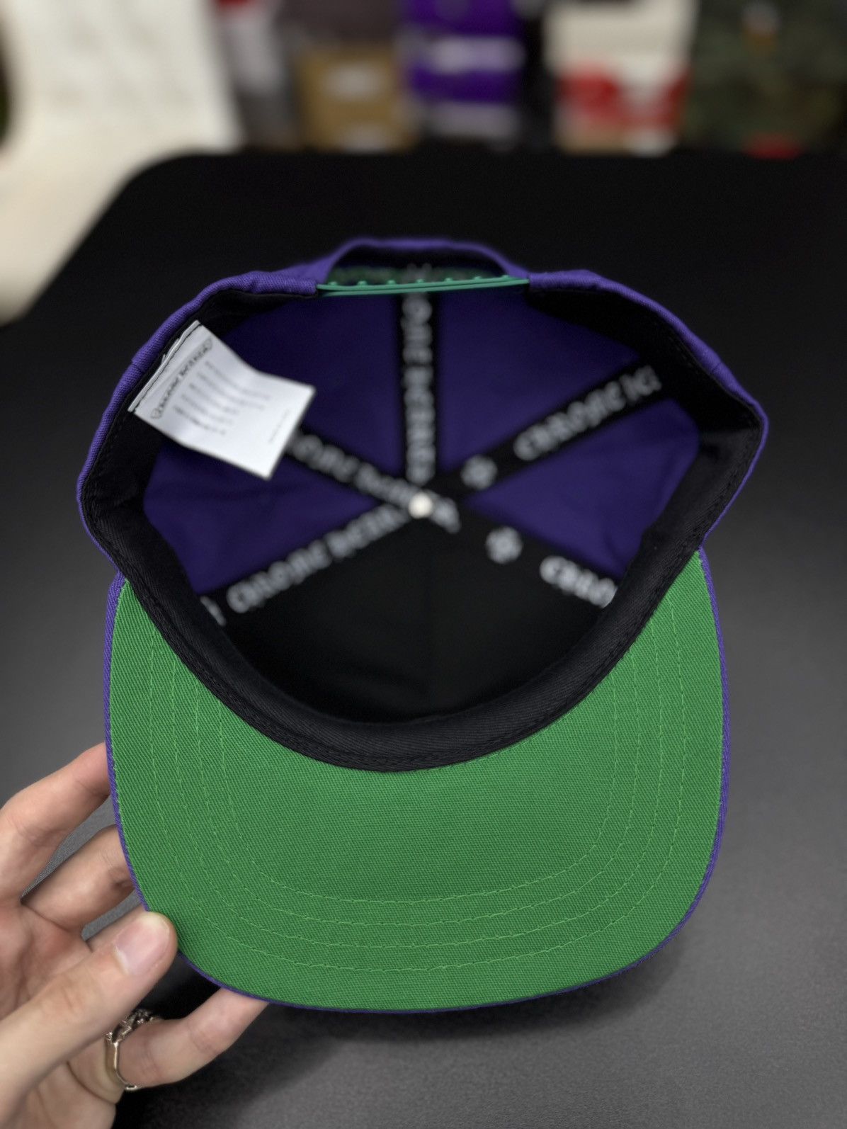 Chrome Hearts Chrome Hearts Purple/Green Logo SnapBack New Size ONE SIZE - 9 Thumbnail