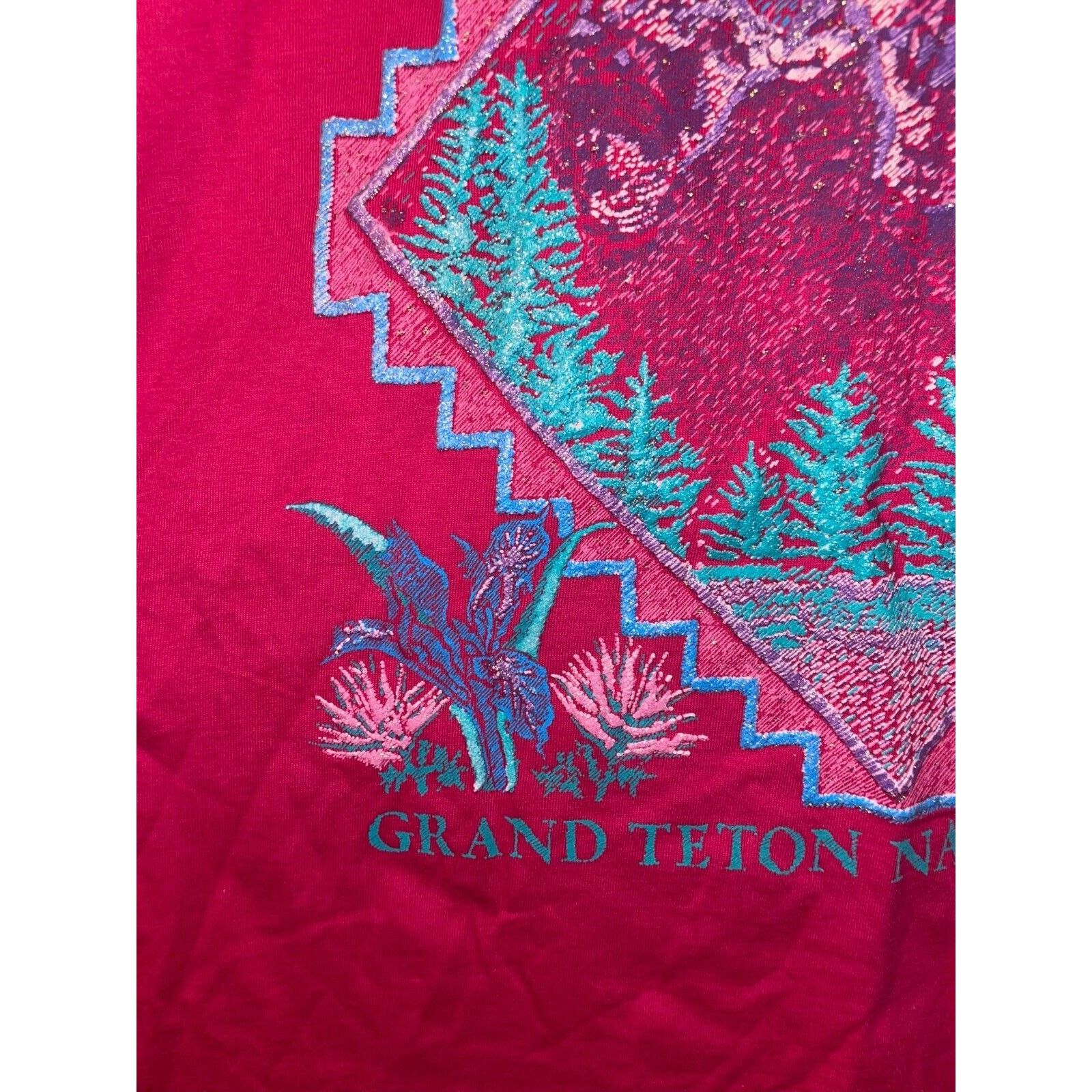 Jerzees Vintage Grand Teton National Park Shirt Tee VTG L 90s Large Size US L / EU 52-54 / 3 - 5 Thumbnail