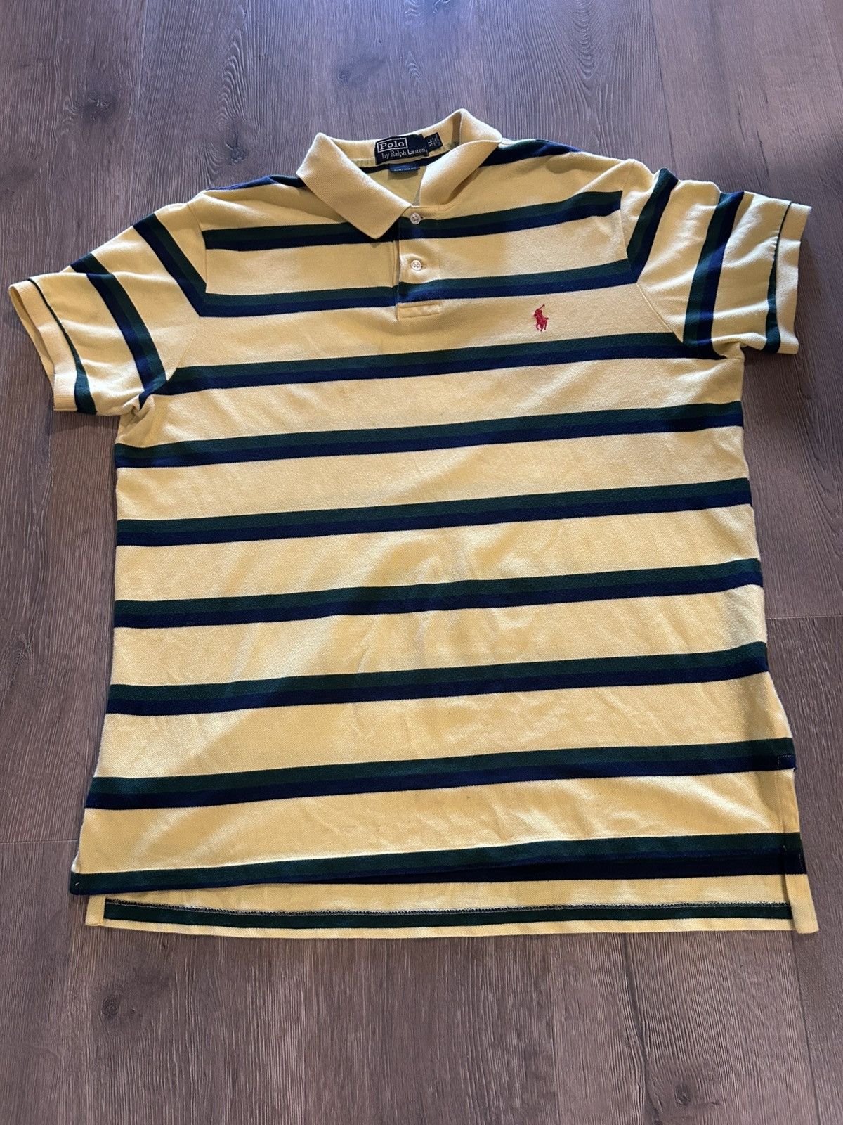 Polo Ralph Lauren Polo Ralph Lauren Men's Striped Polo Shirt Size US XL / EU 56 / 4 - 2 Thumbnail