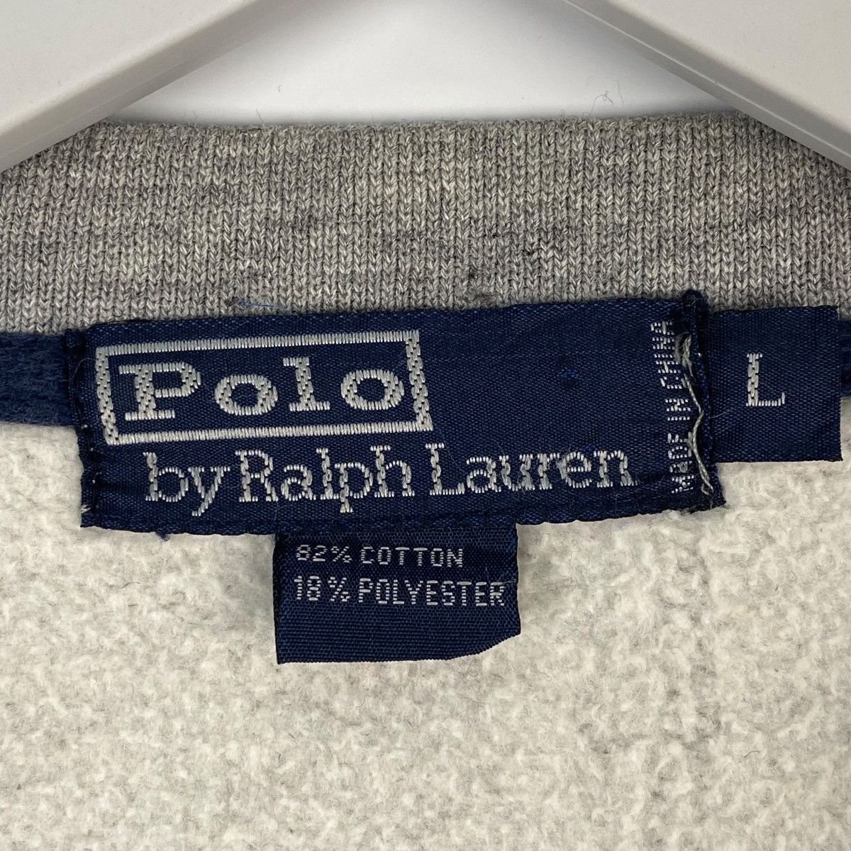 Polo Ralph Lauren Vintage Ralph Lauren Polo Gray Pullover Jumper Size L Size US L / EU 52-54 / 3 - 6 Thumbnail