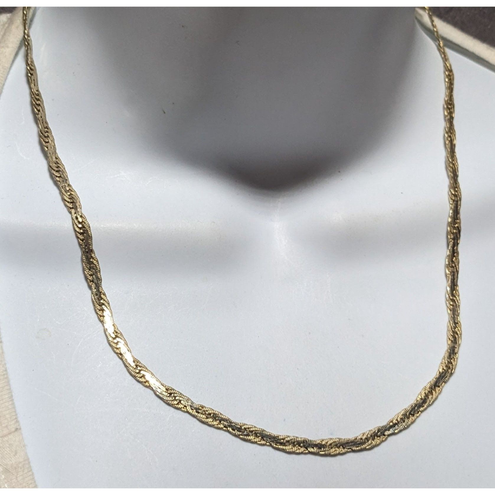 Other Gold Flattened Twisted Rope Chain Necklace Size ONE SIZE - 7 Thumbnail