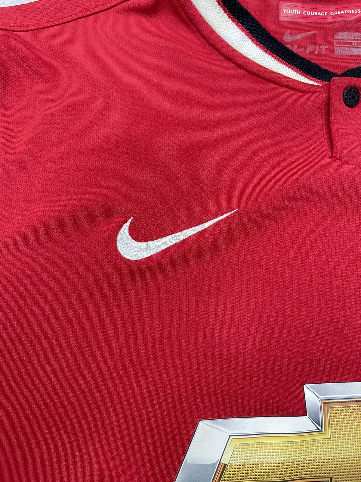 Nike Mens Nike Manchester United Jersey 2014 Red Football Soccer Size US L / EU 52-54 / 3 - 5 Thumbnail