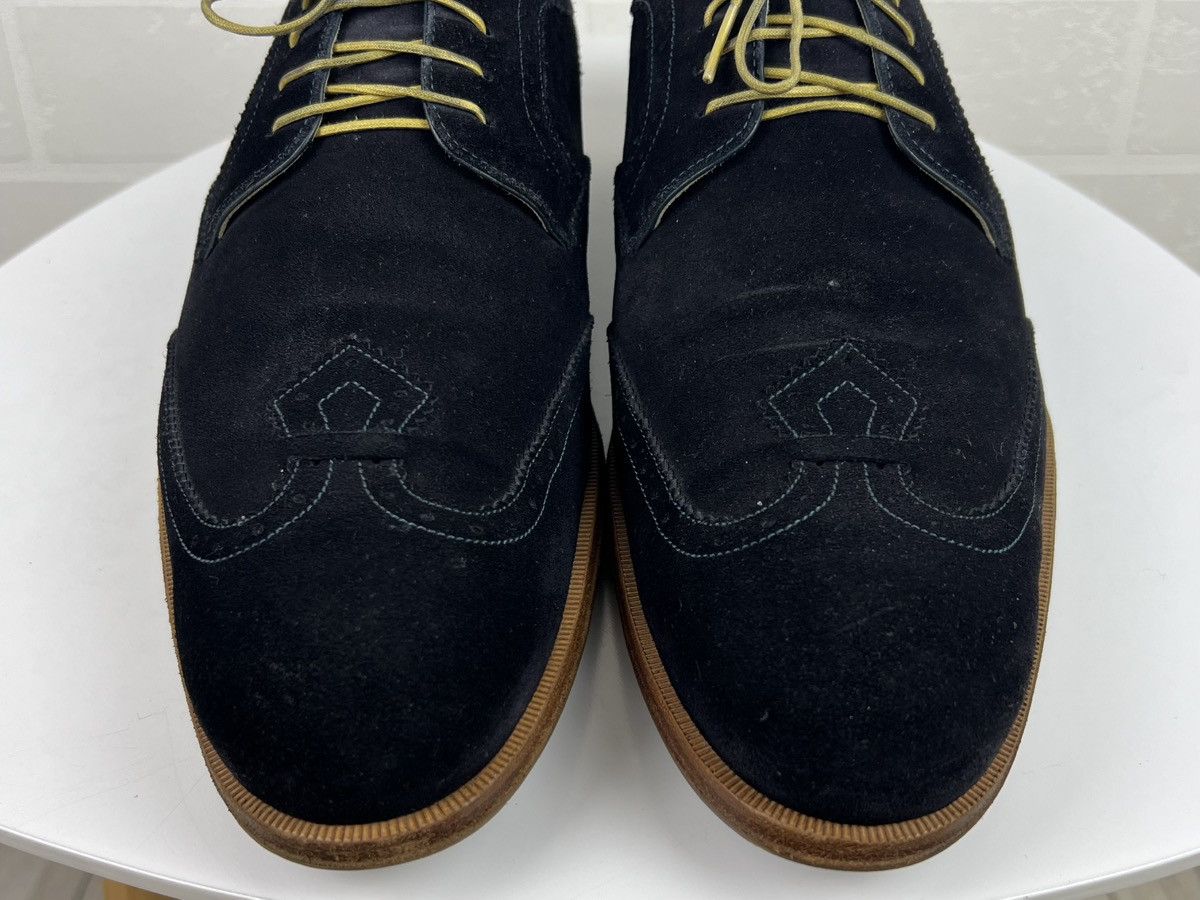 Louis Vuitton LOUIS VUITTON Derby Brogues Suede Shoes LV Dark Blue Men's Size US 11 / EU 44 - 8 Thumbnail