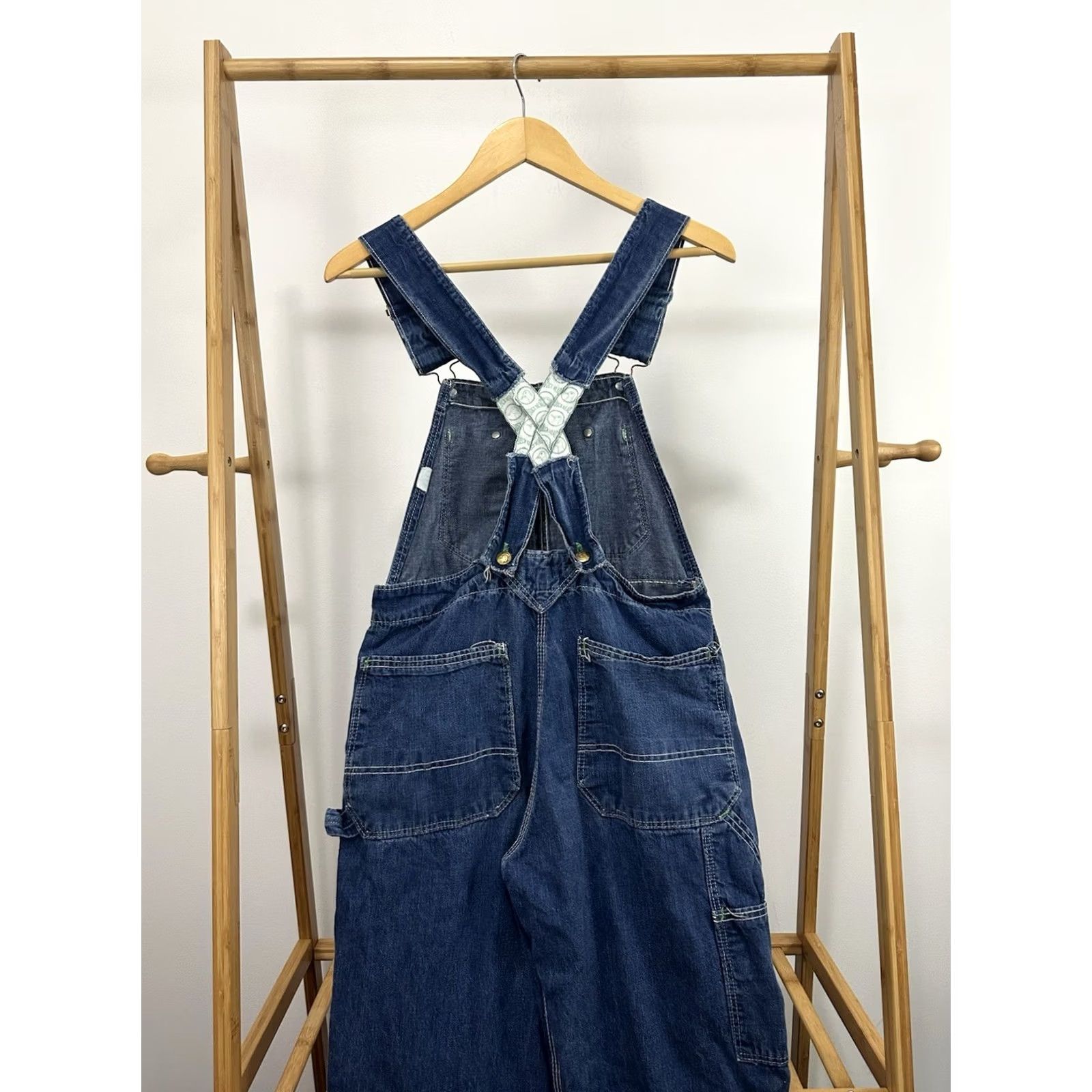 Vintage VTG Duck Head 30x28 Denim Bib Overalls RARE Size Mens Blue Jeans Duck Head Straight 40s Vintage Overalls Size US 30 / EU 46 - 2 Thumbnail