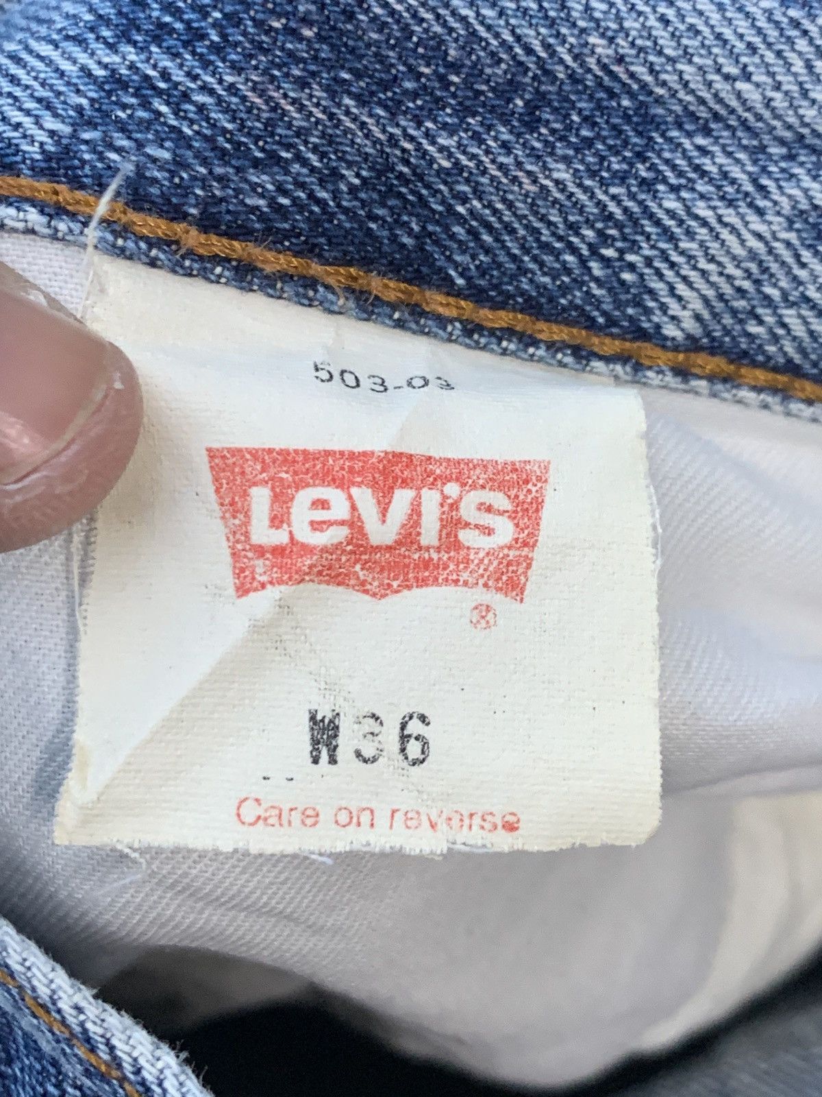 Levi's Y2K Levi's 503 light wash denim - Relaxed Straight W34 Size US 34 / EU 50 - 4 Thumbnail
