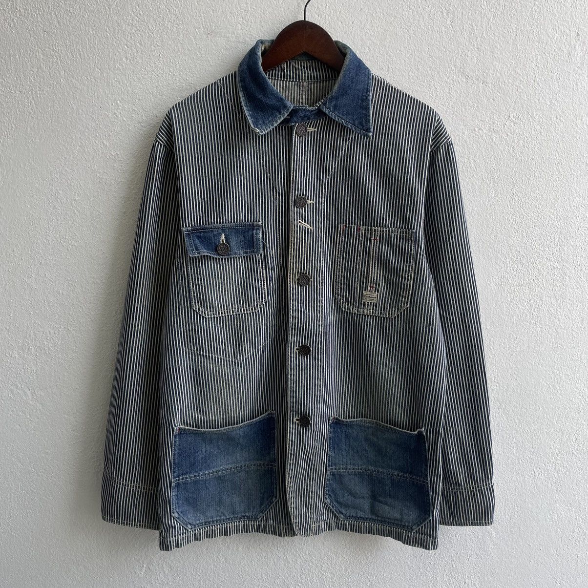 Cushman Vintage Cushman Union Made Hickory Chore Jacket Size US L / EU 52-54 / 3 - 2 Thumbnail