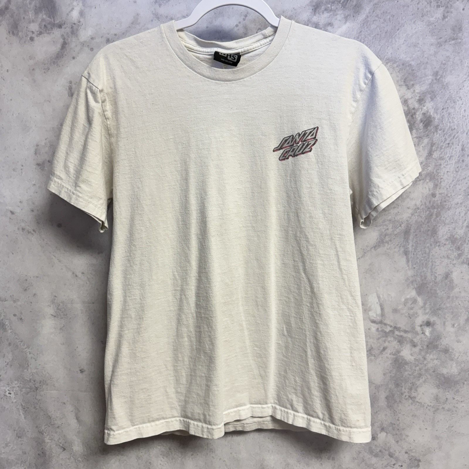 Santa Cruz Skateboards Vintage 90s Santa Cruz Skateboards NHS T Shirt Men’s White Size US M / EU 48-50 / 2 - 2 Thumbnail