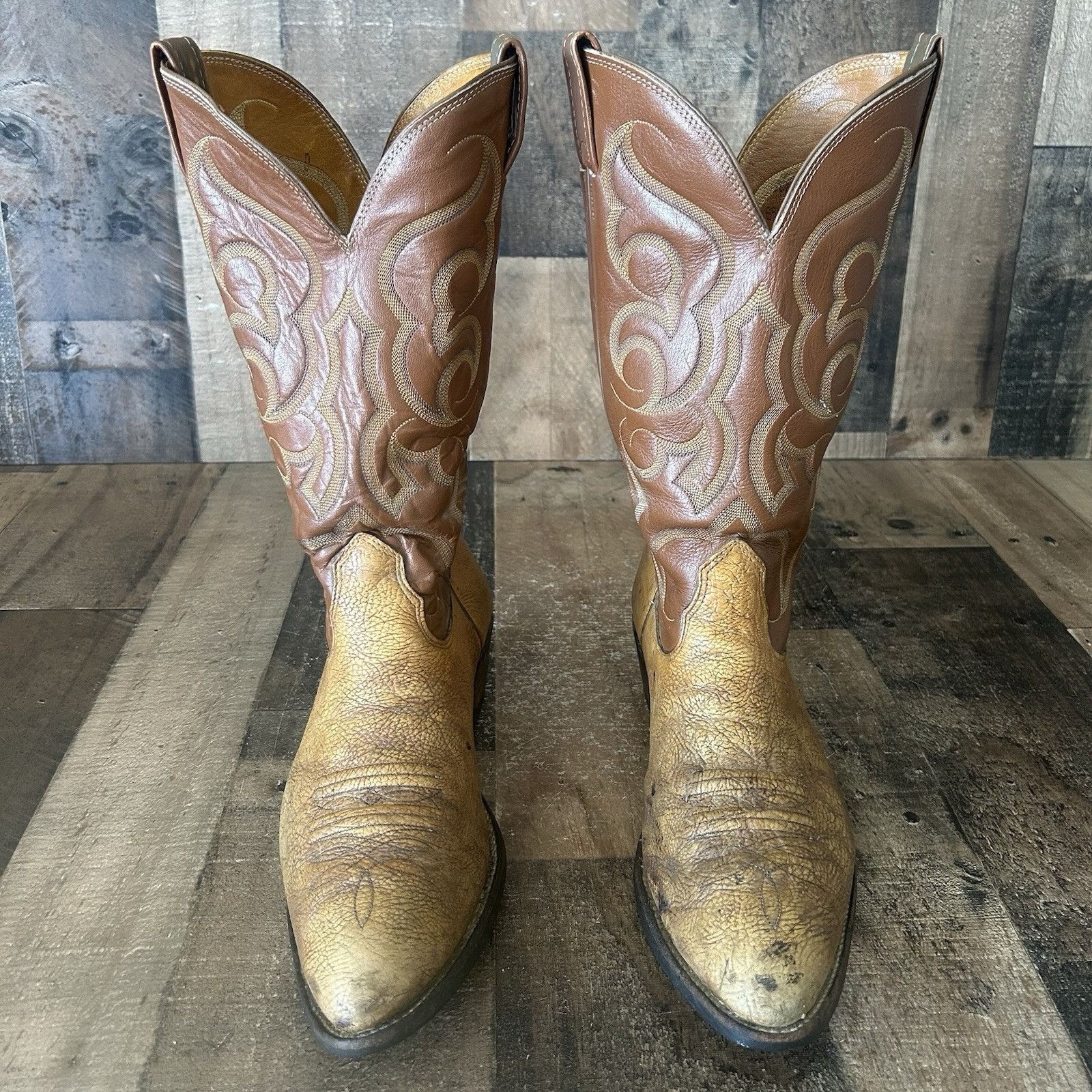 Nocona Boots Nocona Vintage Western Cowboy Boots Mens 11 D Size US 11 / EU 44 - 3 Thumbnail