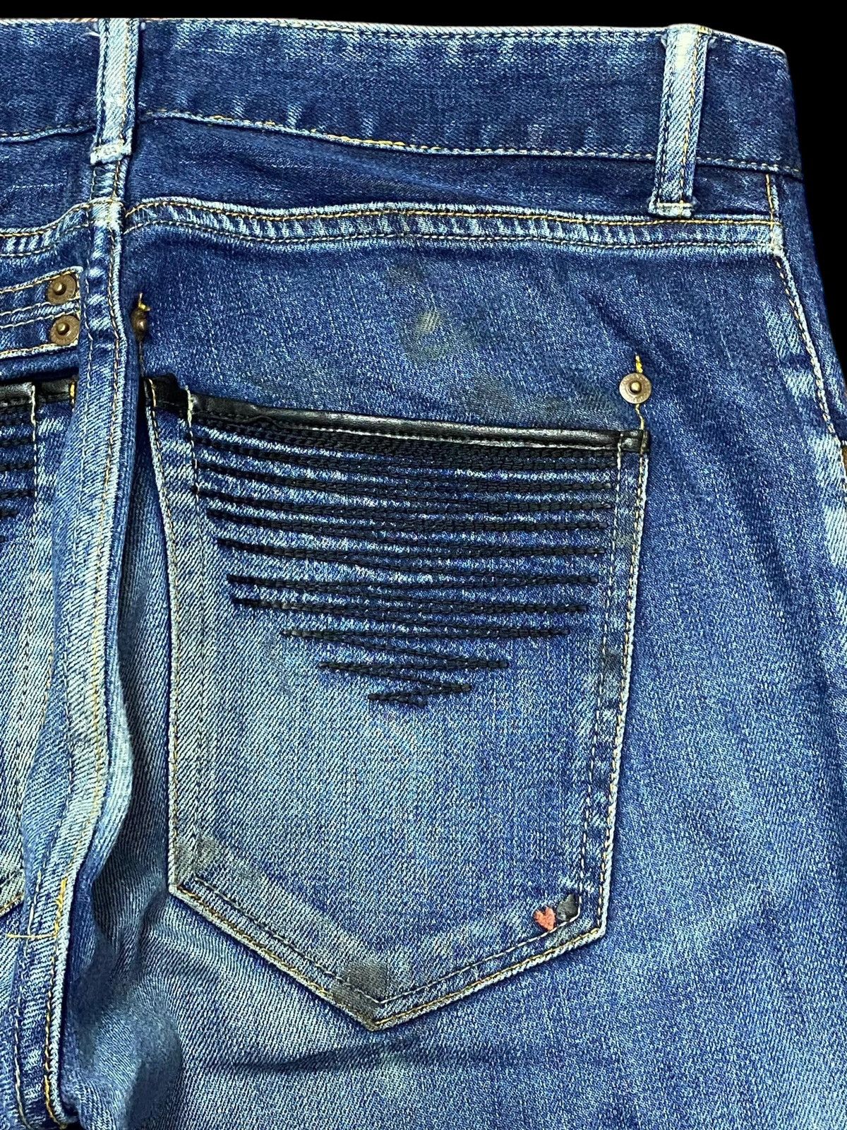 14th Addiction Style Japanese Brand Four Notes Flare Distressed Jeans Size US 31 - 8 Thumbnail
