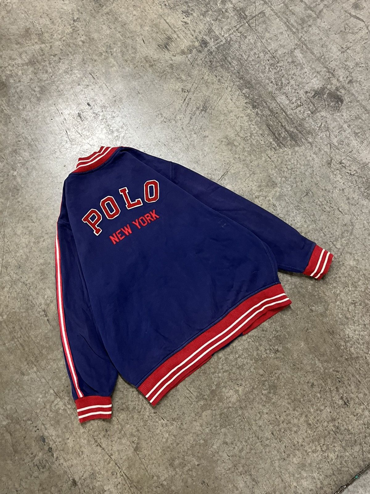 Polo Ralph Lauren × Vintage Polo Ralph Lauren rare vintage varsity jacket hype 90s Size US XL / EU 56 / 4 - 1 Thumbnail