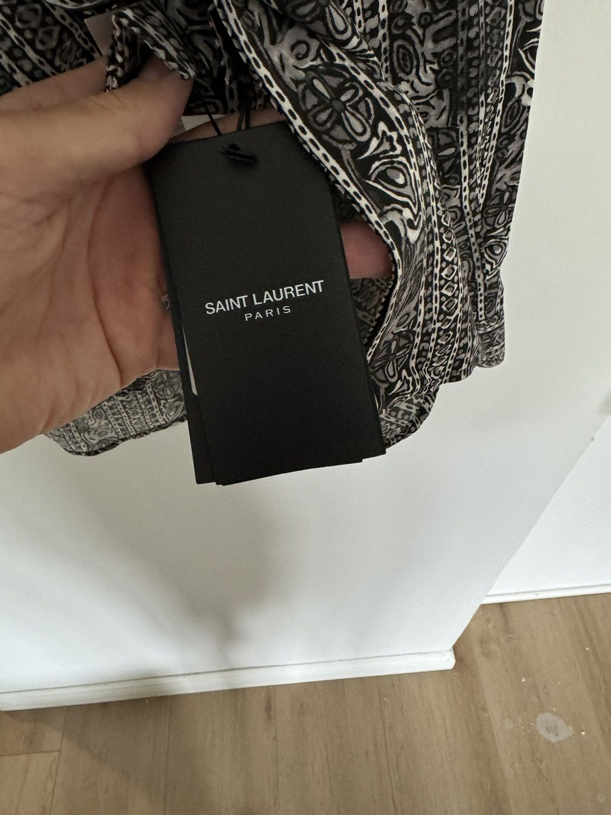 Saint Laurent Paris $990 Rare Silk Crepe Tunic 37 Size US S / EU 44-46 / 1 - 5 Thumbnail