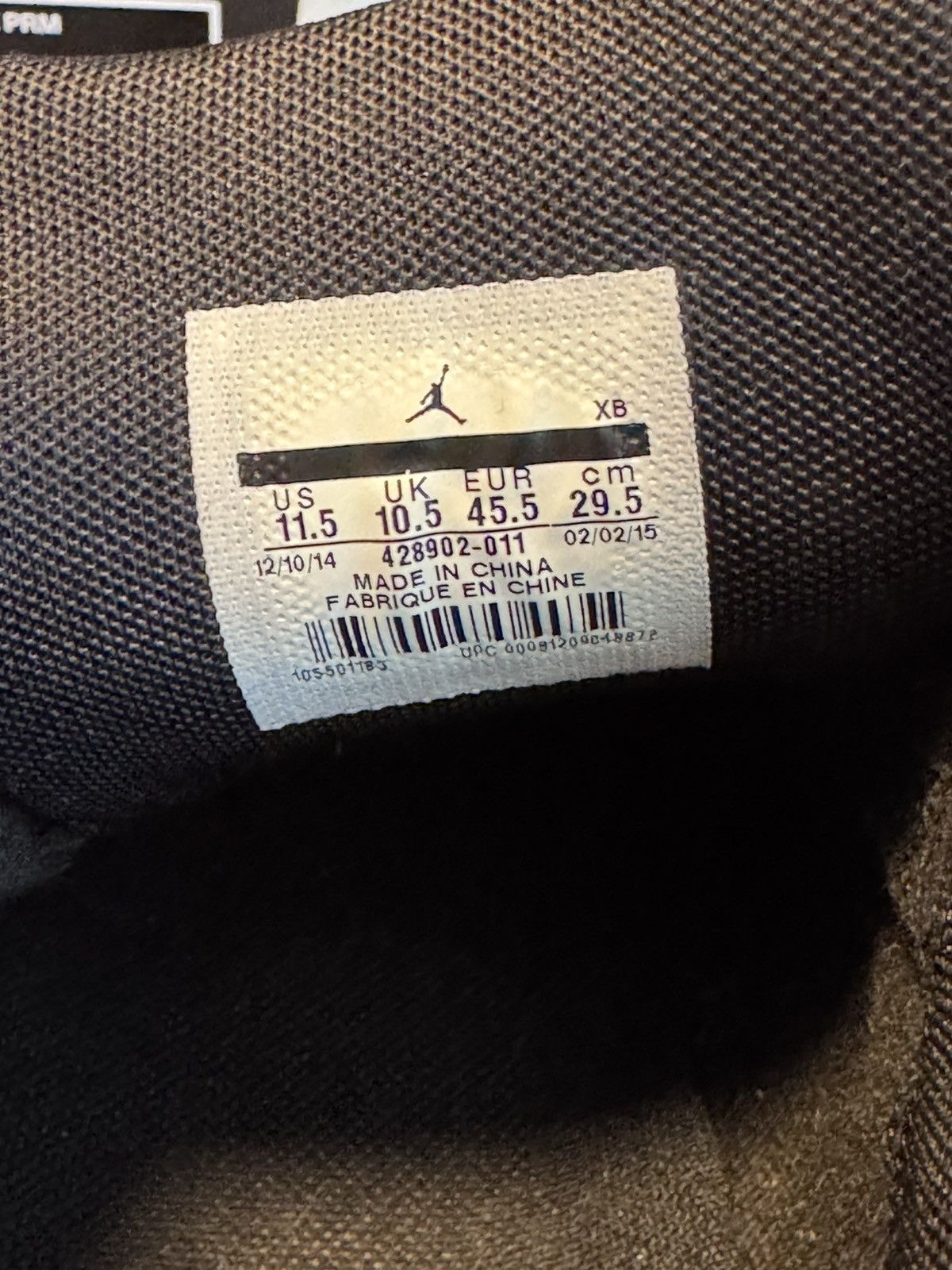 Nike JORDAN V.5 GROWN LOW ‘Black’ Size US 11.5 / EU 44-45 - 7 Thumbnail