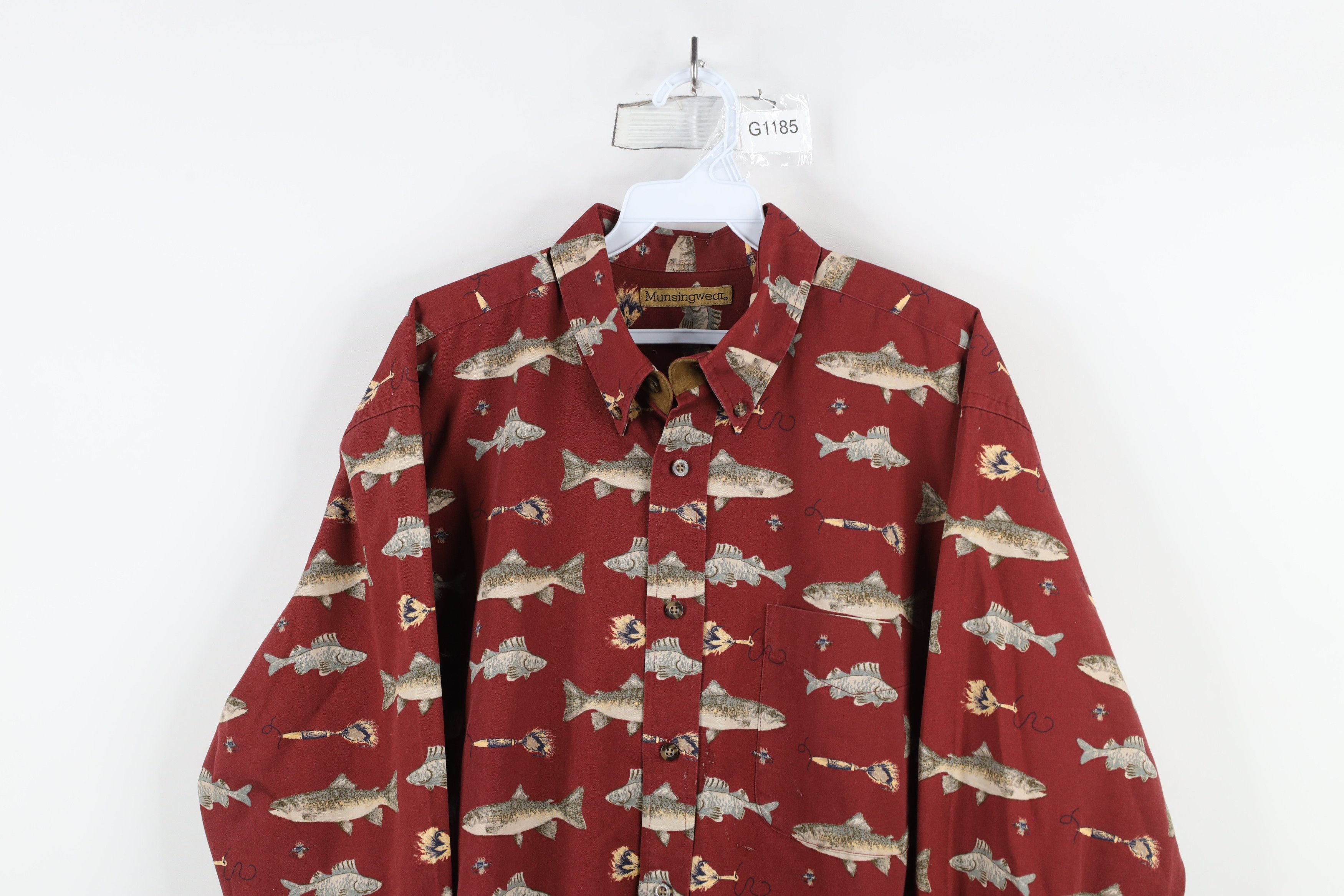 Vintage Vintage 90s Streetwear Nature Over Print Button Down Shirt Size US L / EU 52-54 / 3 - 2 Thumbnail
