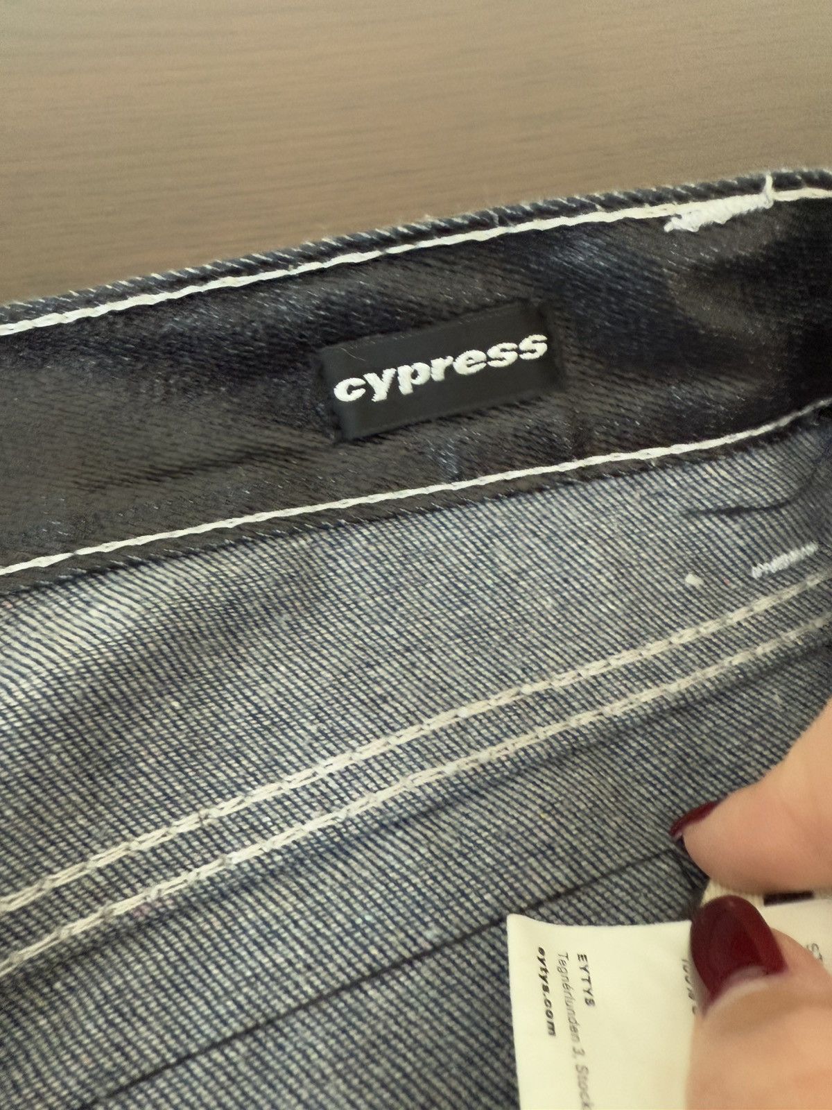 Eytys EYTYS CYPRESS TAR BLACK STRAIGHT FIT JEANS Size US 30 / EU 46 - 7 Thumbnail