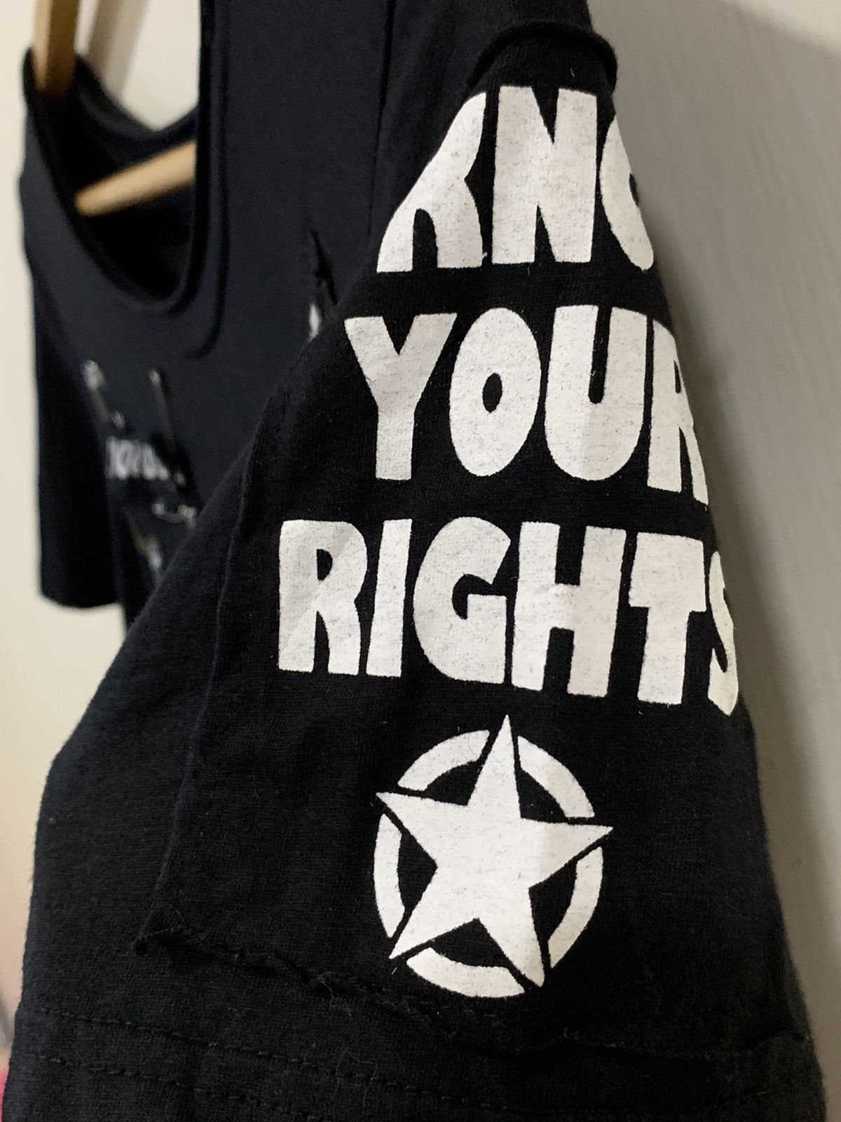 Japanese Brand Poem Punk Gothic Style Zip Black Tee T-shirt Size US XS / EU 42 / 0 - 5 Thumbnail