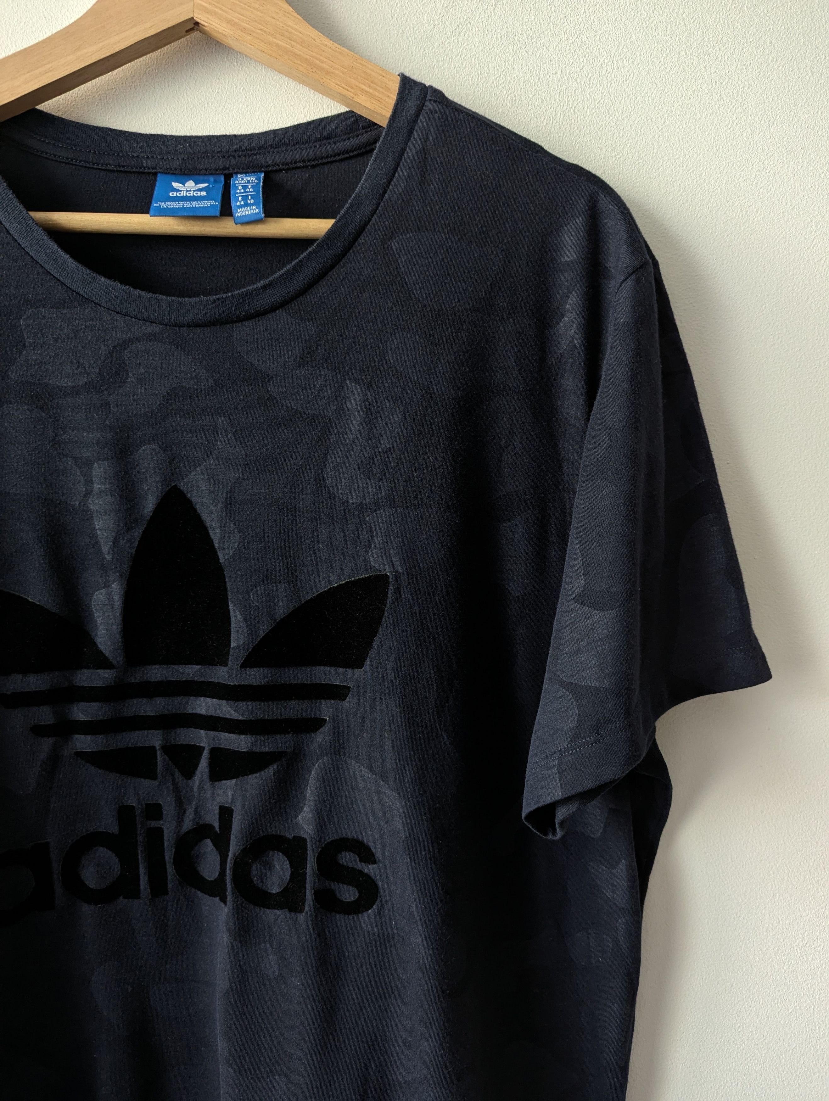 Adidas Adidas Originals Trefoil Camo T-shirt Black Navy Size L Size US L / EU 52-54 / 3 - 3 Thumbnail