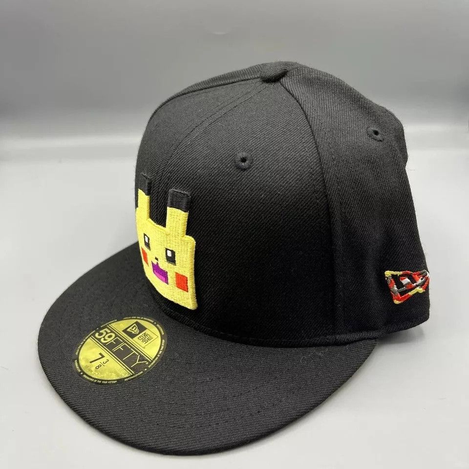New Era Pikachu Pokemon Quest Hat Men 7 3/8 59Fifty New Era Fitted Size ONE SIZE - 2 Thumbnail