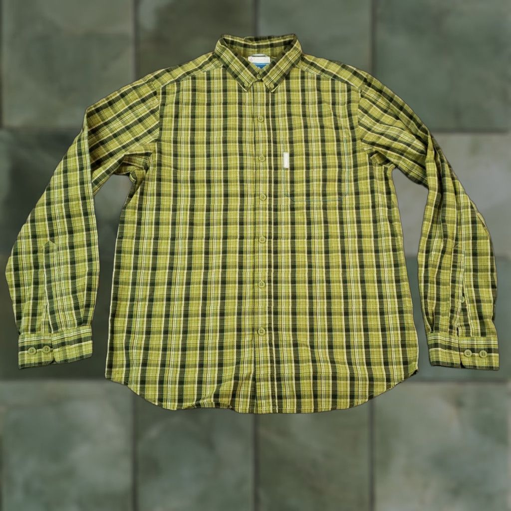 Vintage Columbia Plaid Button-Up Long Sleeve Shirt Mens Small Green Black Size US M / EU 48-50 / 2 - 1 Thumbnail