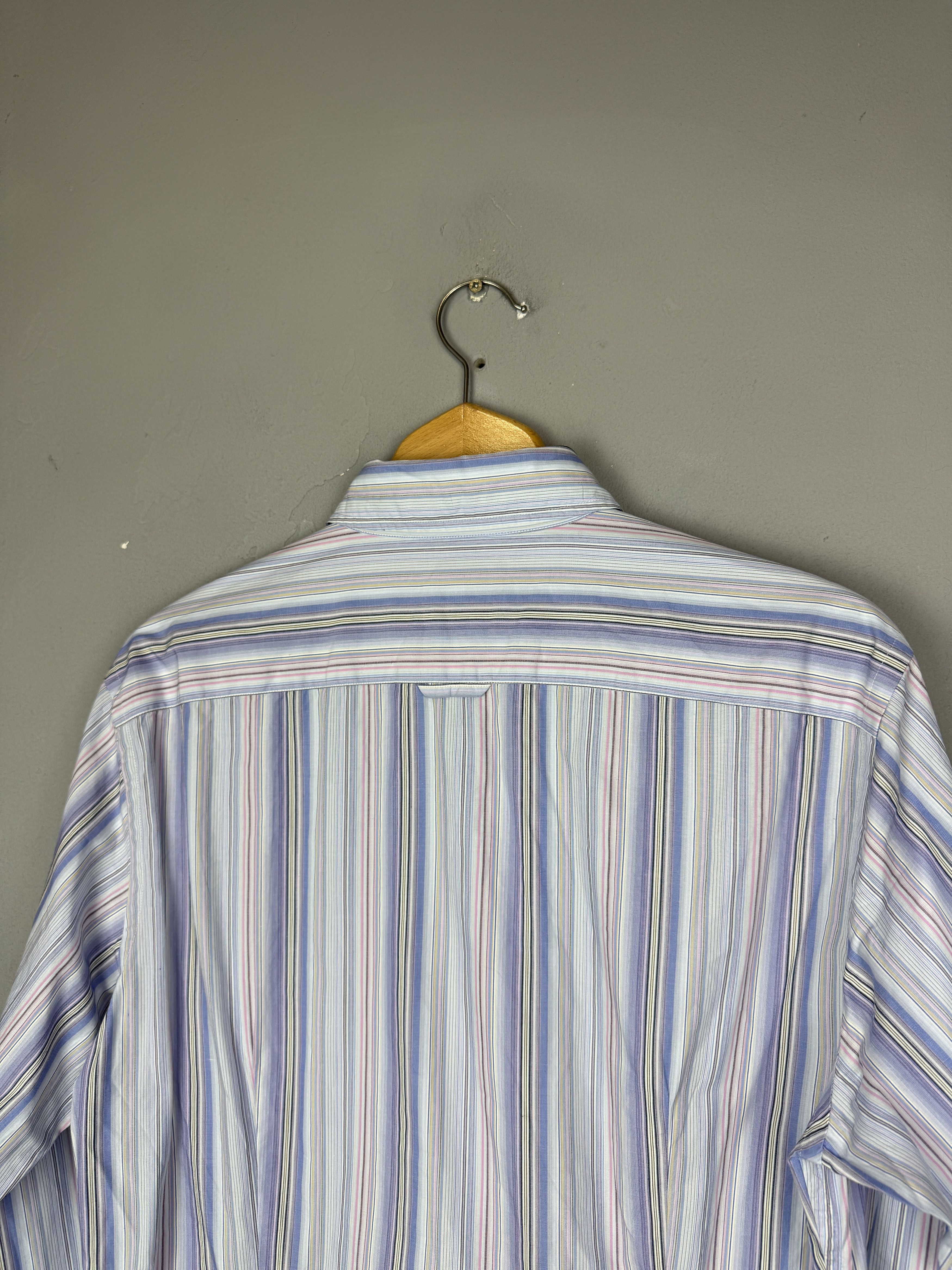 Paul Smith Paul Smith Striped Shirt Long Sleeve Multicolour Flannel Size US L / EU 52-54 / 3 - 6 Thumbnail