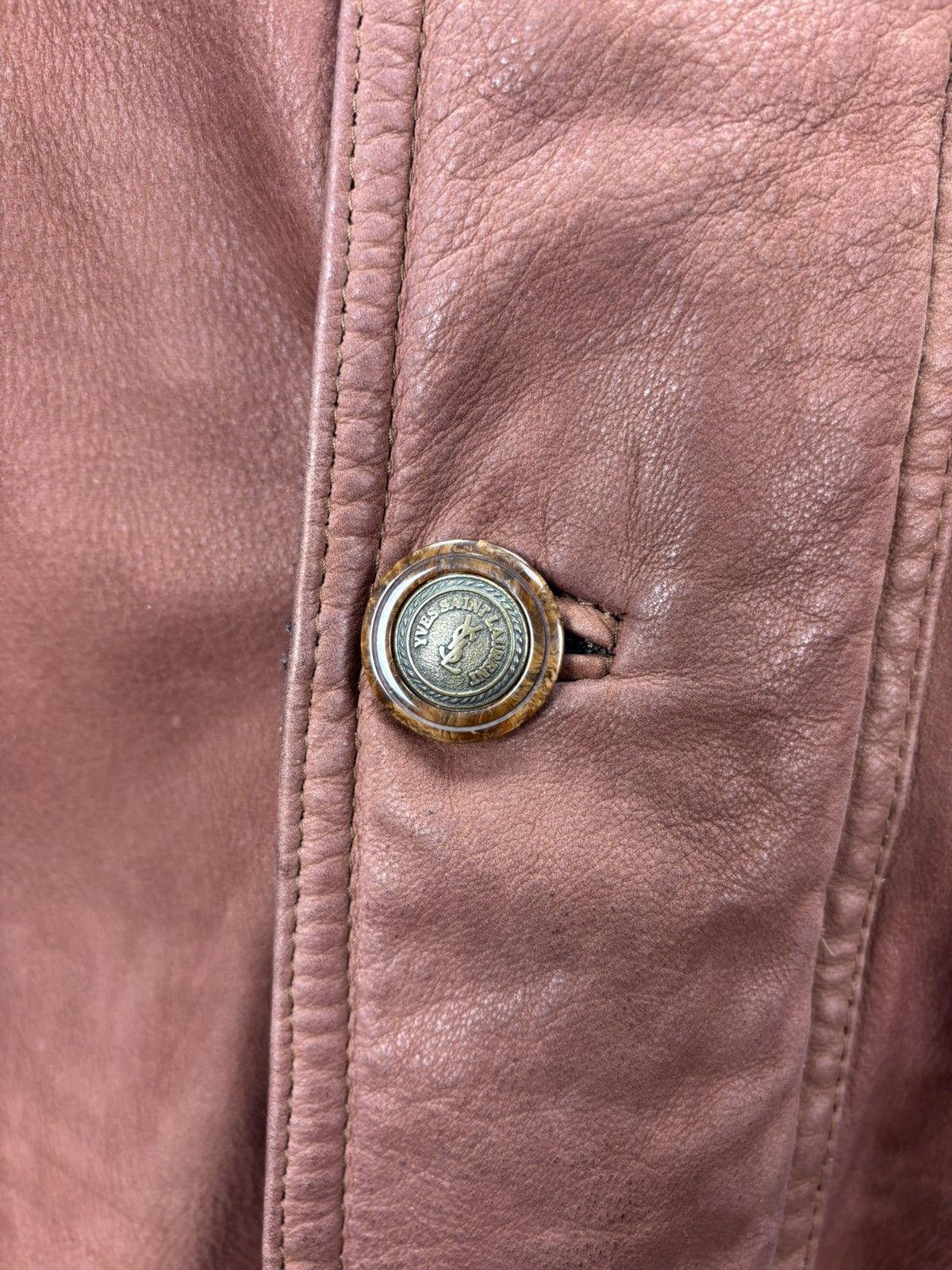 Yves Saint Laurent Mens vintage leather jacket Yves Saint Laurent Size 50 Size US M / EU 48-50 / 2 - 5 Thumbnail