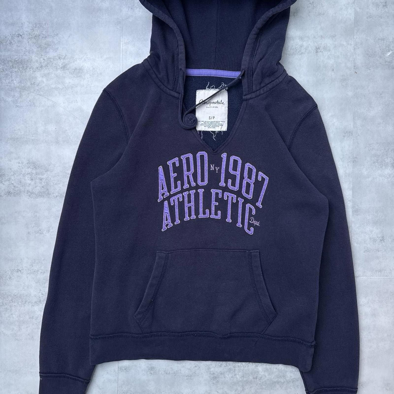 Aeropostale Y2K Aeropostale 00s Purple Hoodie Jacket Size S / US 4 / IT 40 - 3 Thumbnail