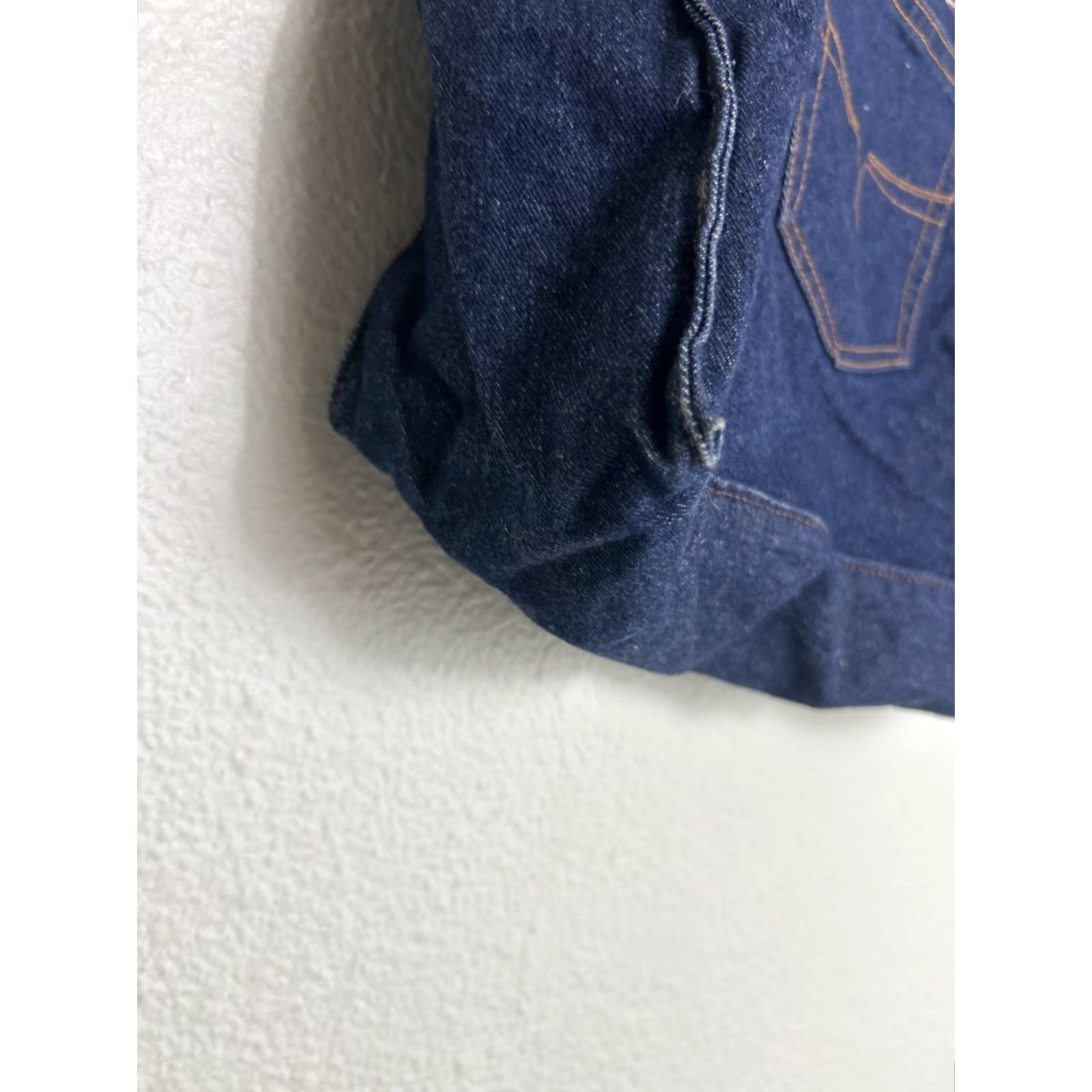 Velvet VINTAGE Velvet Heart Premium Denim Double Handle Tote Bag Dark Wash 16x13x5 Size ONE SIZE - 7 Thumbnail