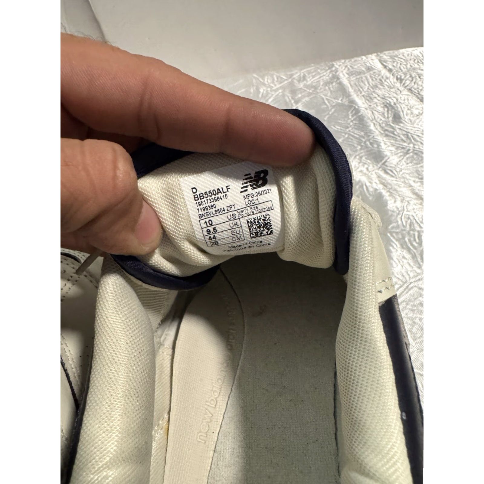 New Balance New Balance 550 x Aime Leon Dore White/Navy 2020 BB550ALF Size 10 No Box Mens Size US 10 / EU 43 - 7 Thumbnail