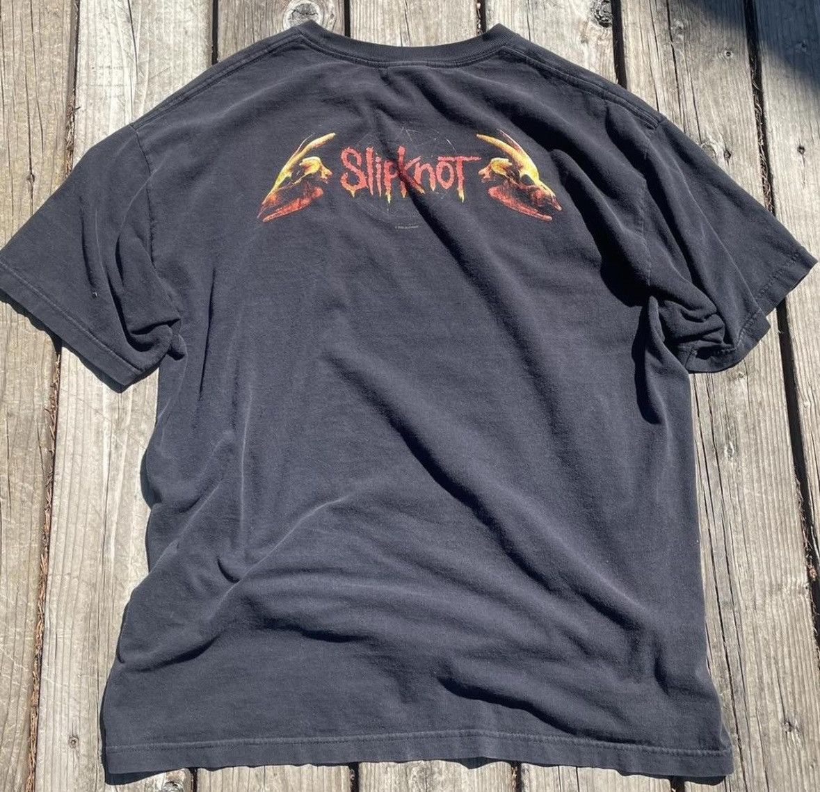 Band Tees × Slipknot × Vintage Vintage 2002 slipknot shirt Size US XL / EU 56 / 4 - 2 Thumbnail