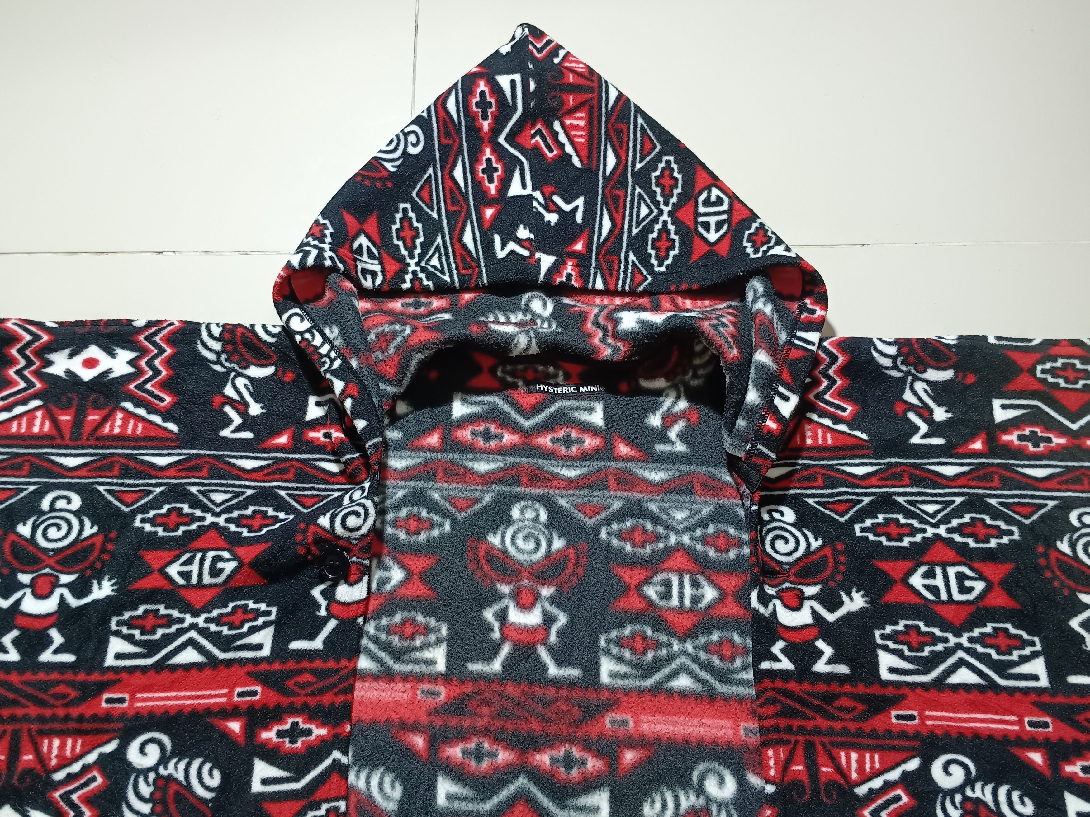 Hysteric Glamour Hysteric glamour fleece Navajo native hoodie scarf Size ONE SIZE - 6 Thumbnail
